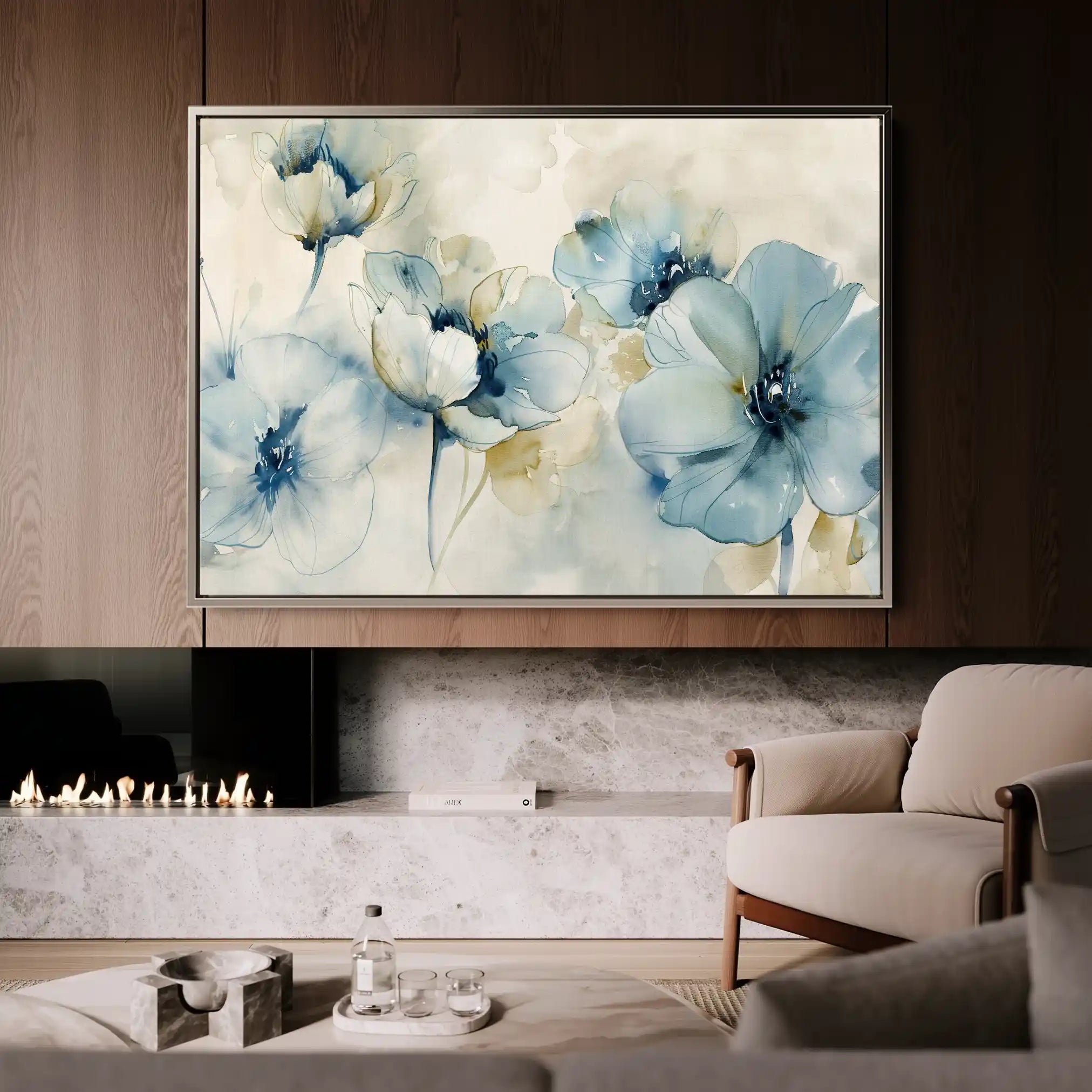 Floral Canvas Wall Art WAD566-F 90 x 60 cm / Stretched on hidden frame