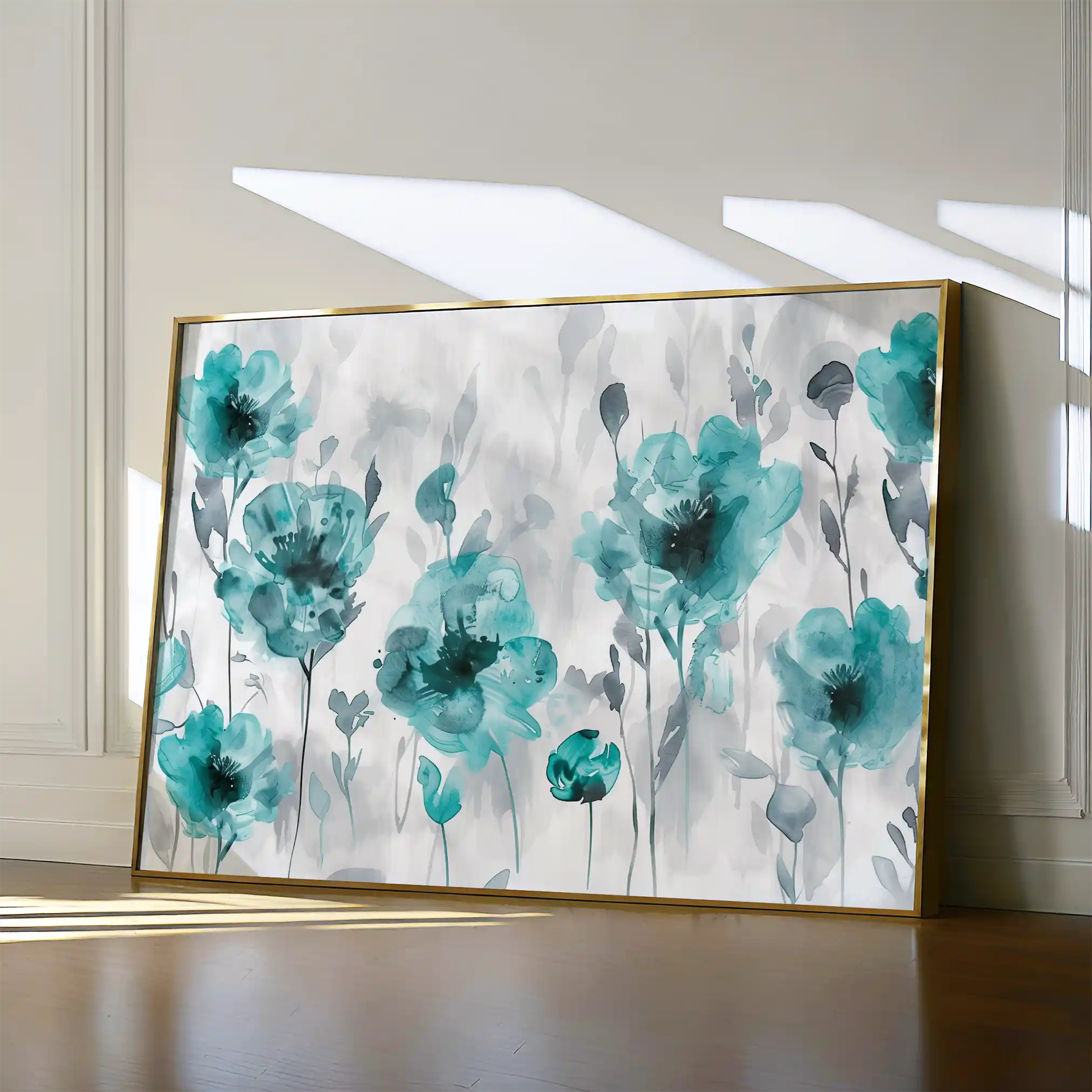 Floral Canvas Wall Art WAD567-F 90 x 60 cm / Stretched on hidden frame