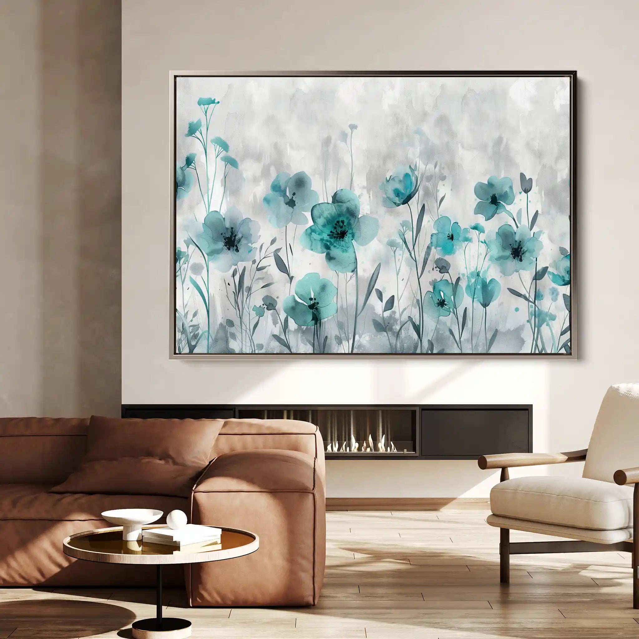 Floral Canvas Wall Art WAD568-F 90 x 60 cm / Stretched on hidden frame