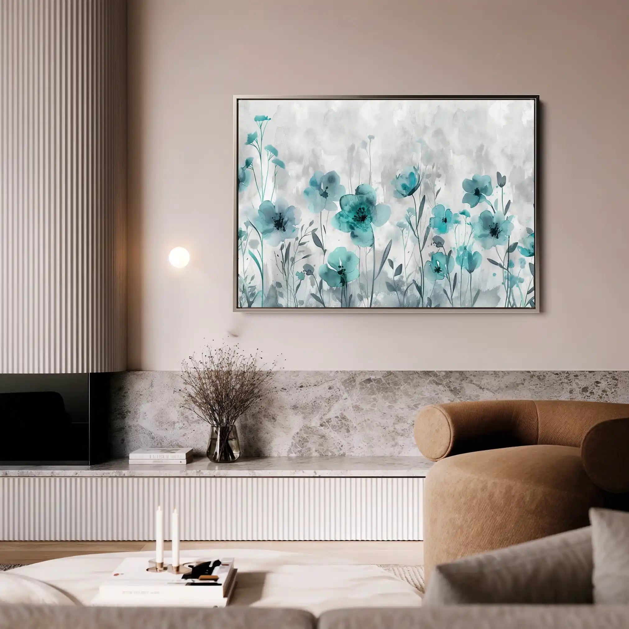 Floral Canvas Wall Art WAD568-F 90 x 60 cm / Stretched on hidden frame