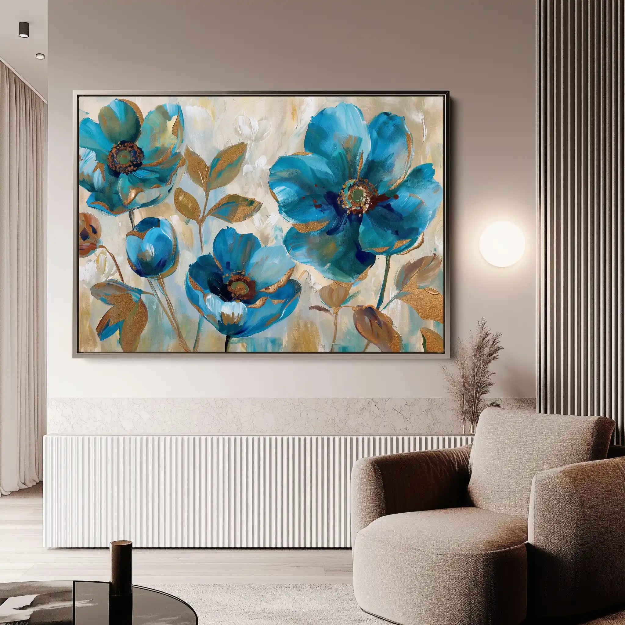 Floral Canvas Wall Art WAD569-F 90 x 60 cm / Stretched on hidden frame