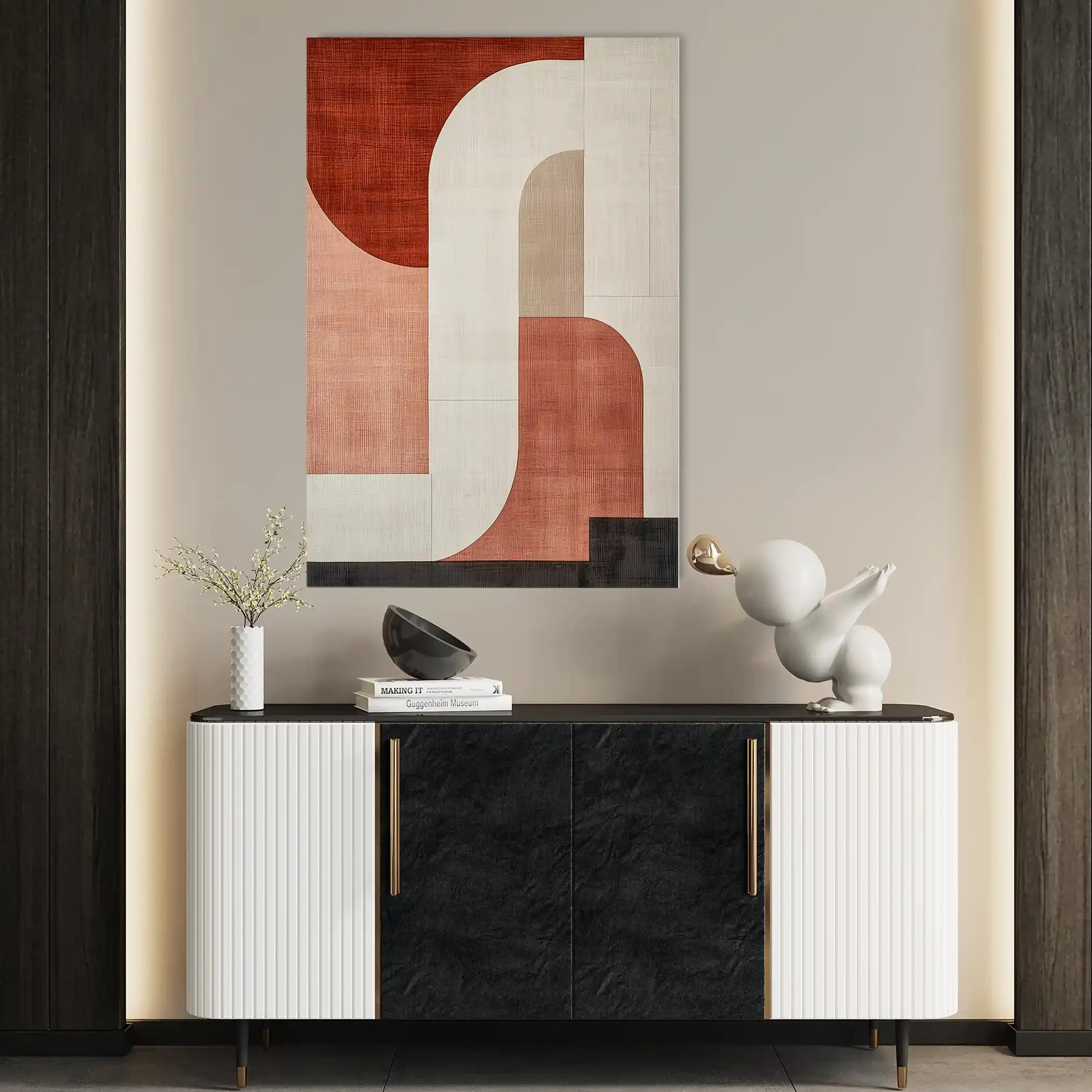 Abstract 570 Canvas Art 60 x 40 cm / Stretched on hidden frame