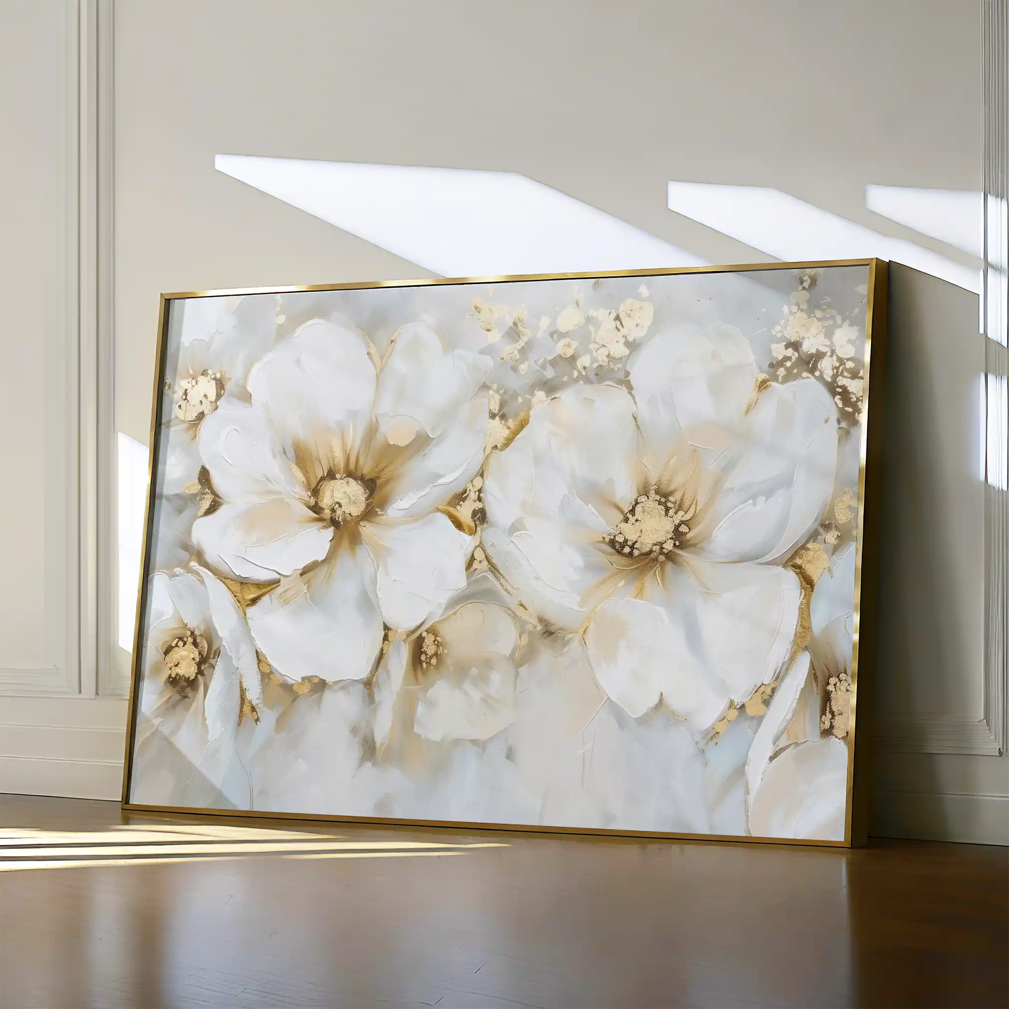 Floral Canvas Wall Art WAD571-F 90 x 60 cm / Stretched on hidden frame