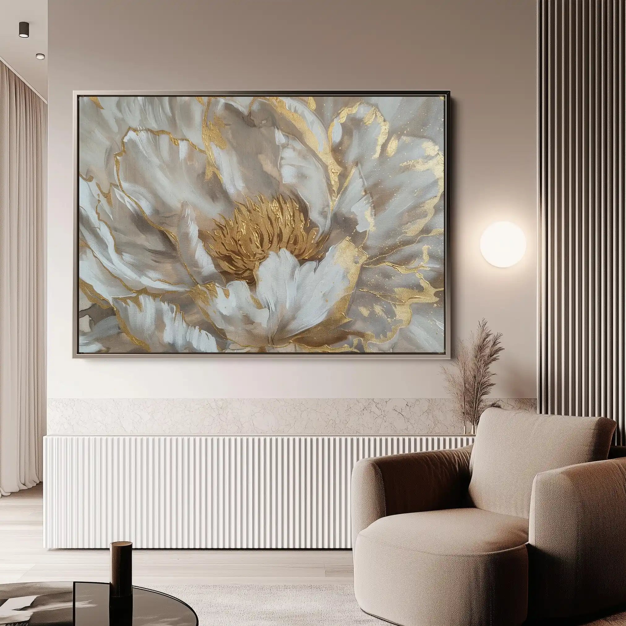 Floral Canvas Wall Art WAD576-F 90 x 60 cm / Stretched on hidden frame