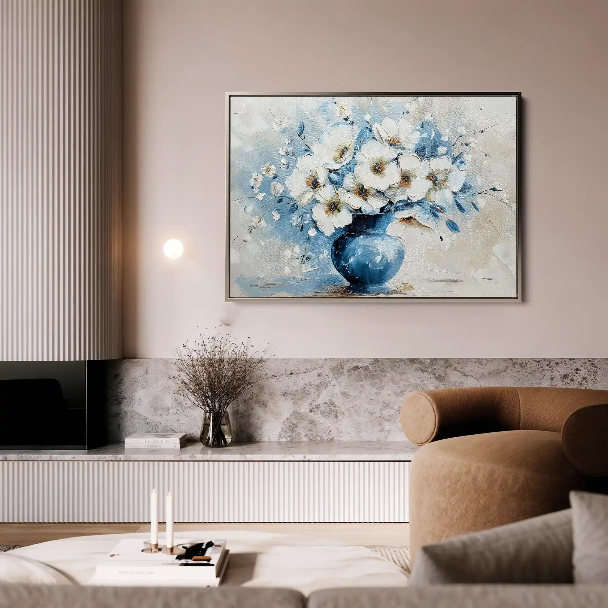 Floral Canvas Wall Art WAD577-F 90 x 60 cm / Stretched on hidden frame