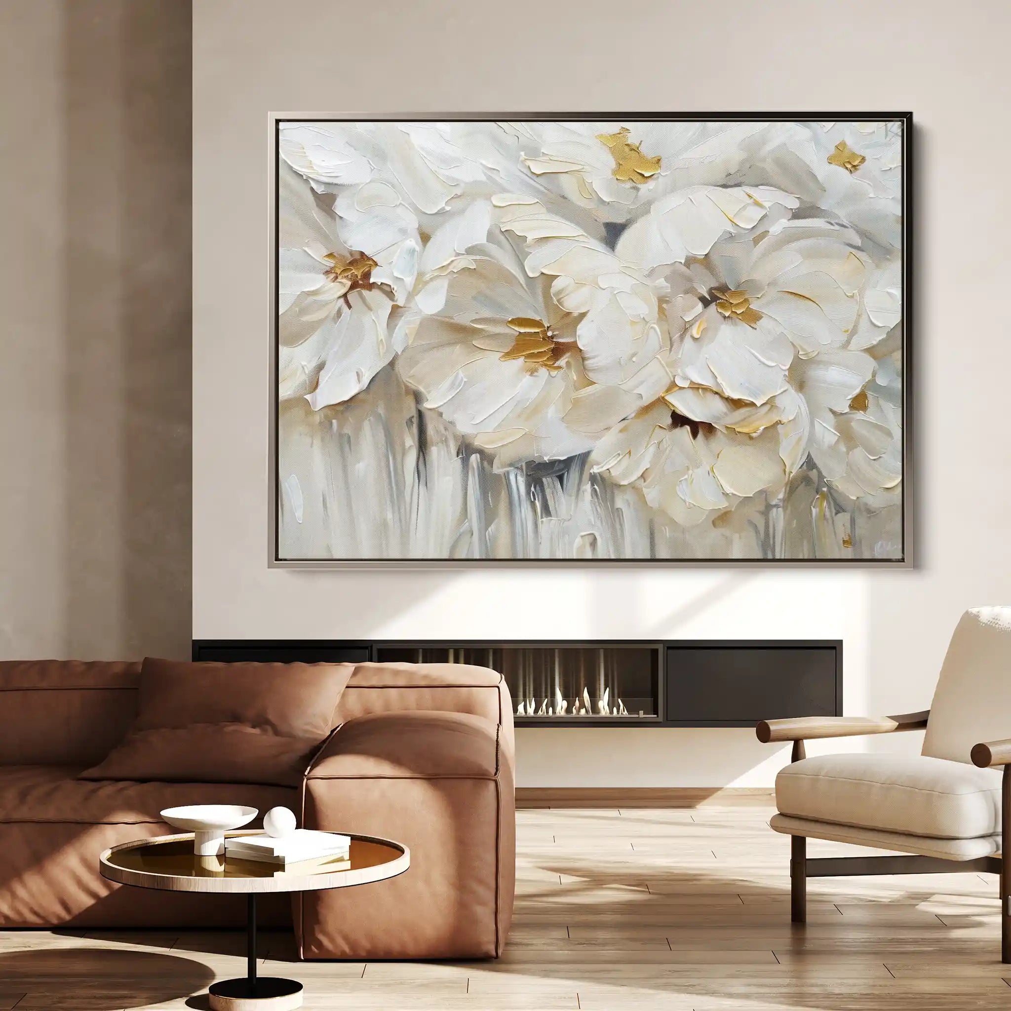 Floral Canvas Wall Art WAD580-F 90 x 60 cm / Stretched on hidden frame