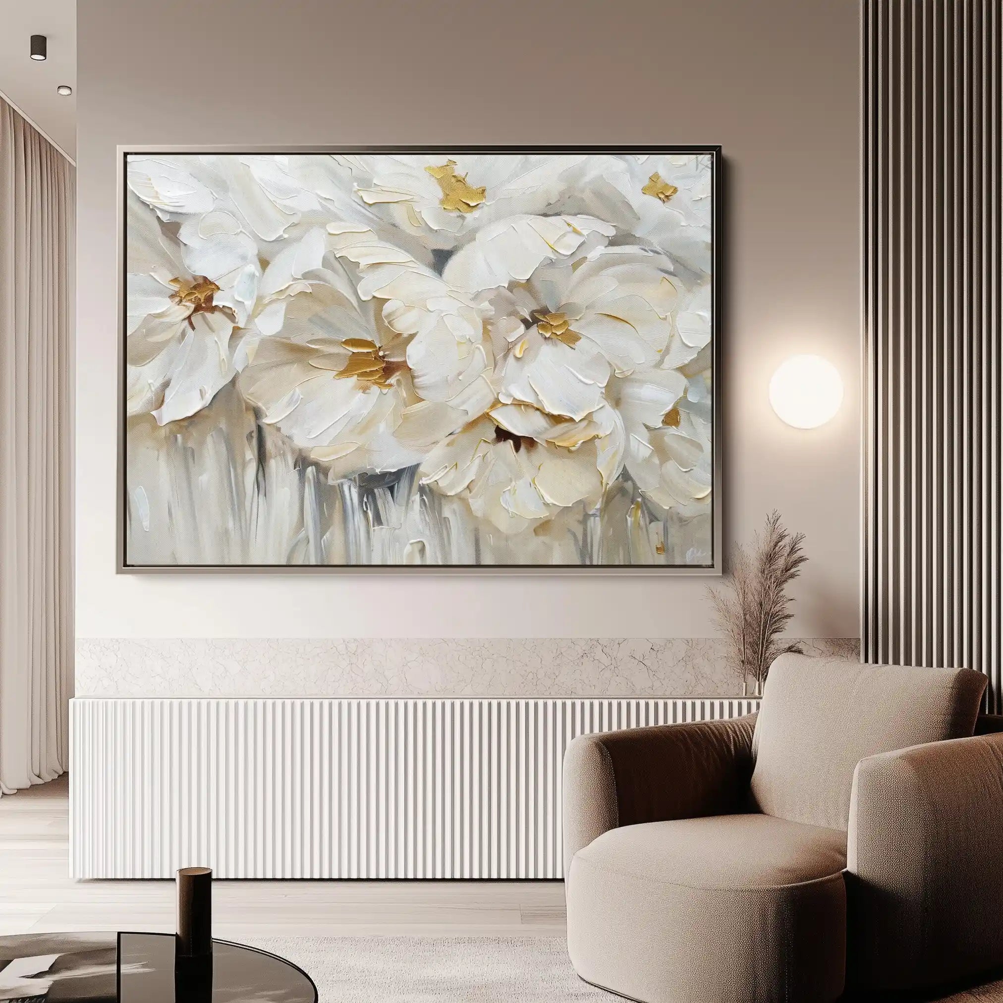 Floral Canvas Wall Art WAD580-F 90 x 60 cm / Stretched on hidden frame