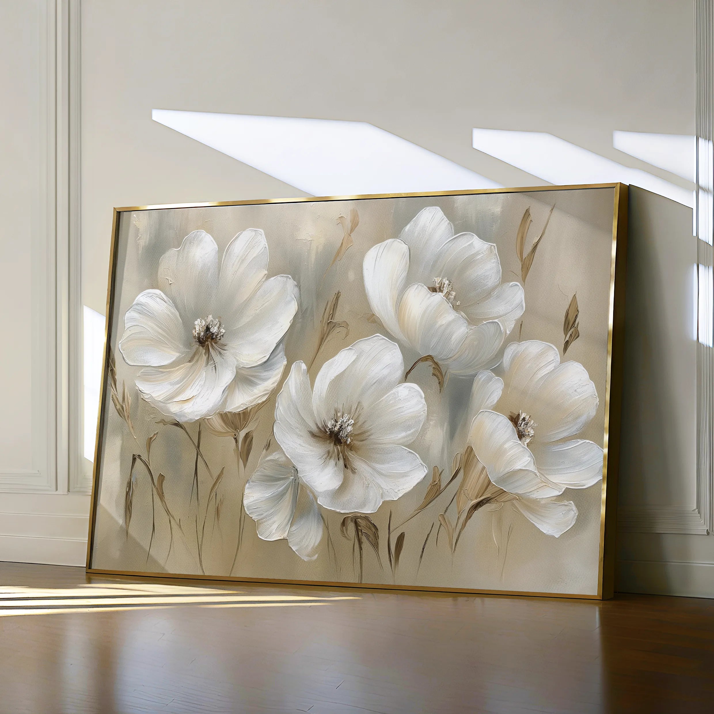 Floral Canvas Wall Art WAD583-F 90 x 60 cm / Stretched on hidden frame