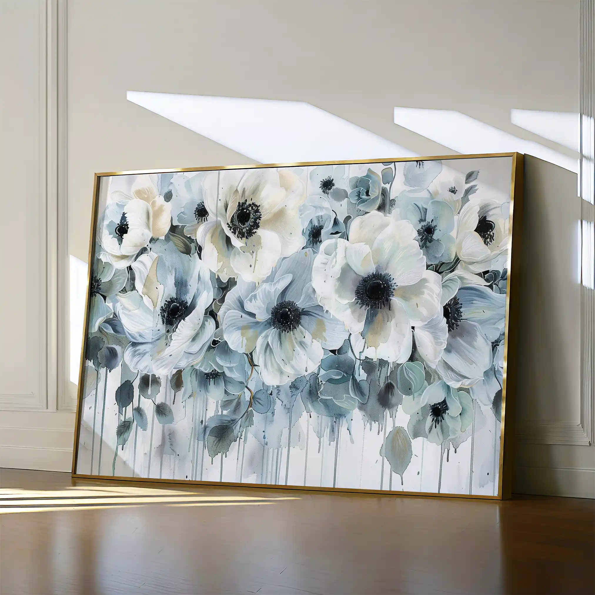 Floral Canvas Wall Art WAD585-F 90 x 60 cm / Stretched on hidden frame