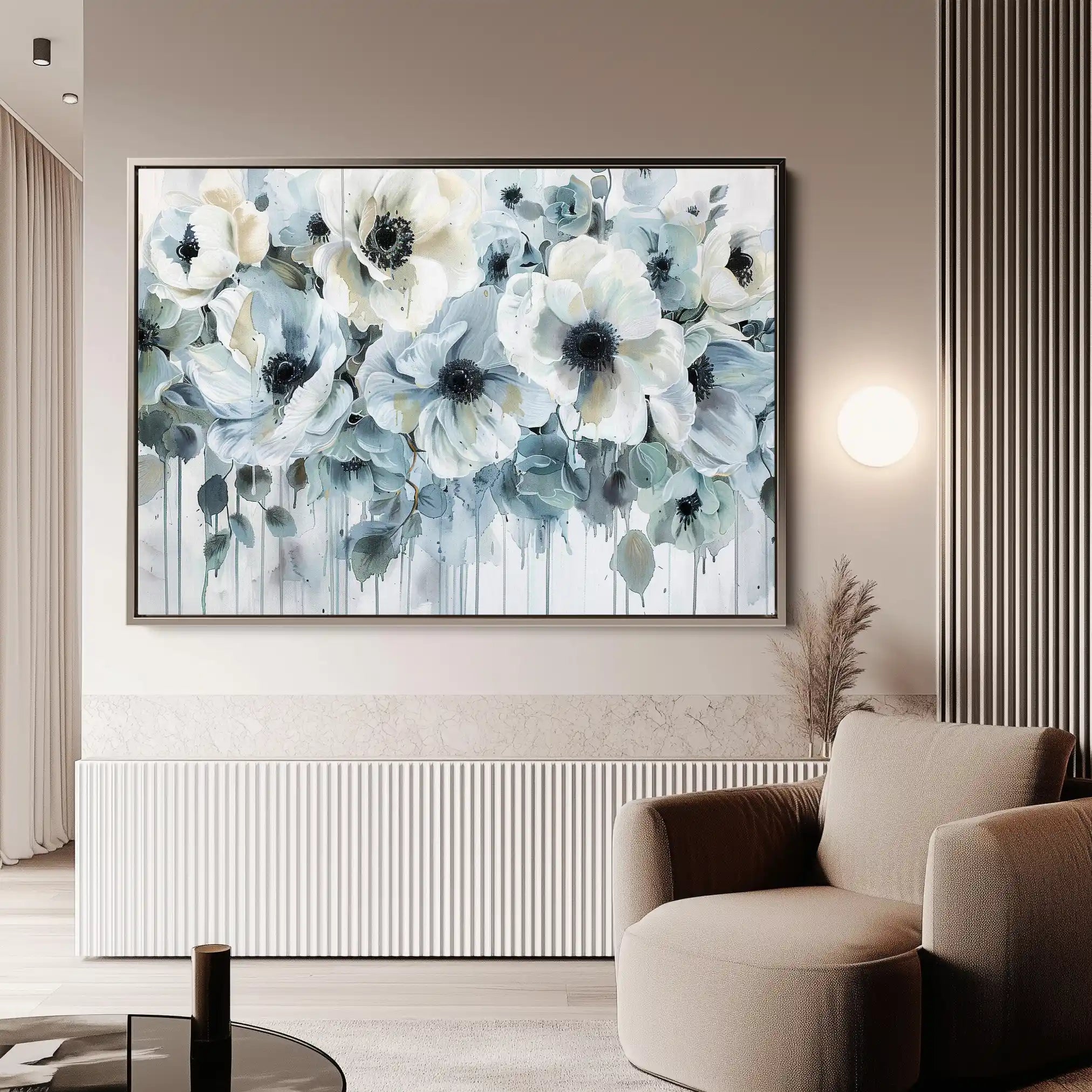 Floral Canvas Wall Art WAD585-F 90 x 60 cm / Stretched on hidden frame