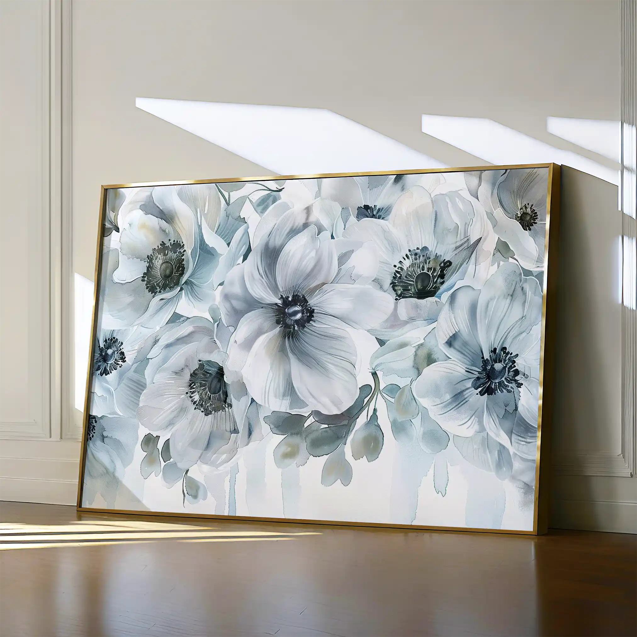 Floral Canvas Wall Art WAD586-F 90 x 60 cm / Stretched on hidden frame