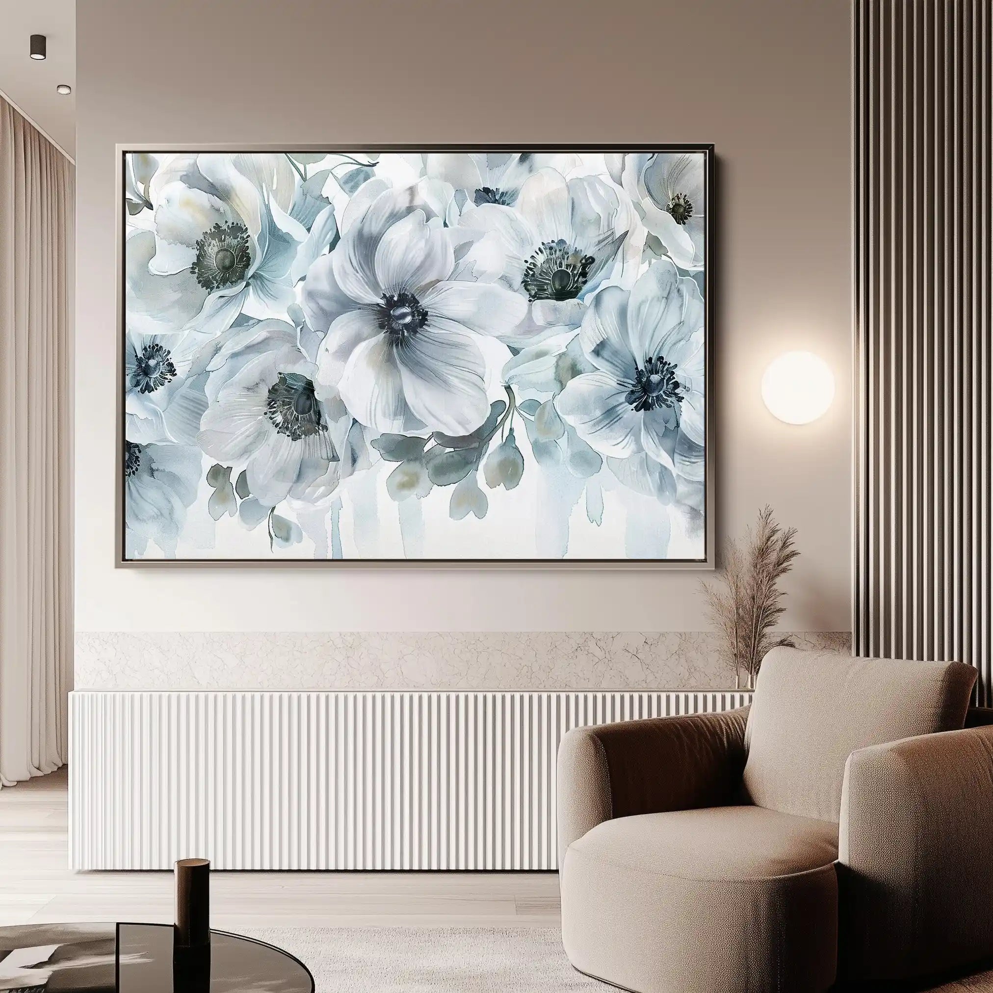 Floral Canvas Wall Art WAD586-F 90 x 60 cm / Stretched on hidden frame