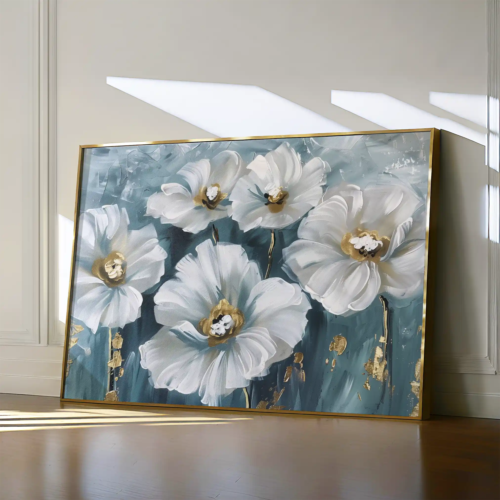 Floral Canvas Wall Art WAD588-F 90 x 60 cm / Stretched on hidden frame