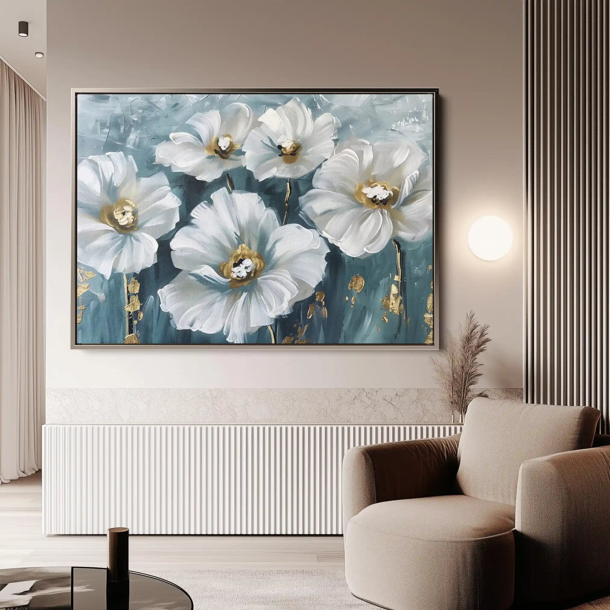 Floral Canvas Wall Art WAD588-F 90 x 60 cm / Stretched on hidden frame