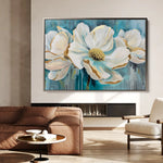 Floral Canvas Wall Art WAD589-F 90 x 60 cm / Stretched on hidden frame