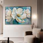 Floral Canvas Wall Art WAD589-F 90 x 60 cm / Stretched on hidden frame