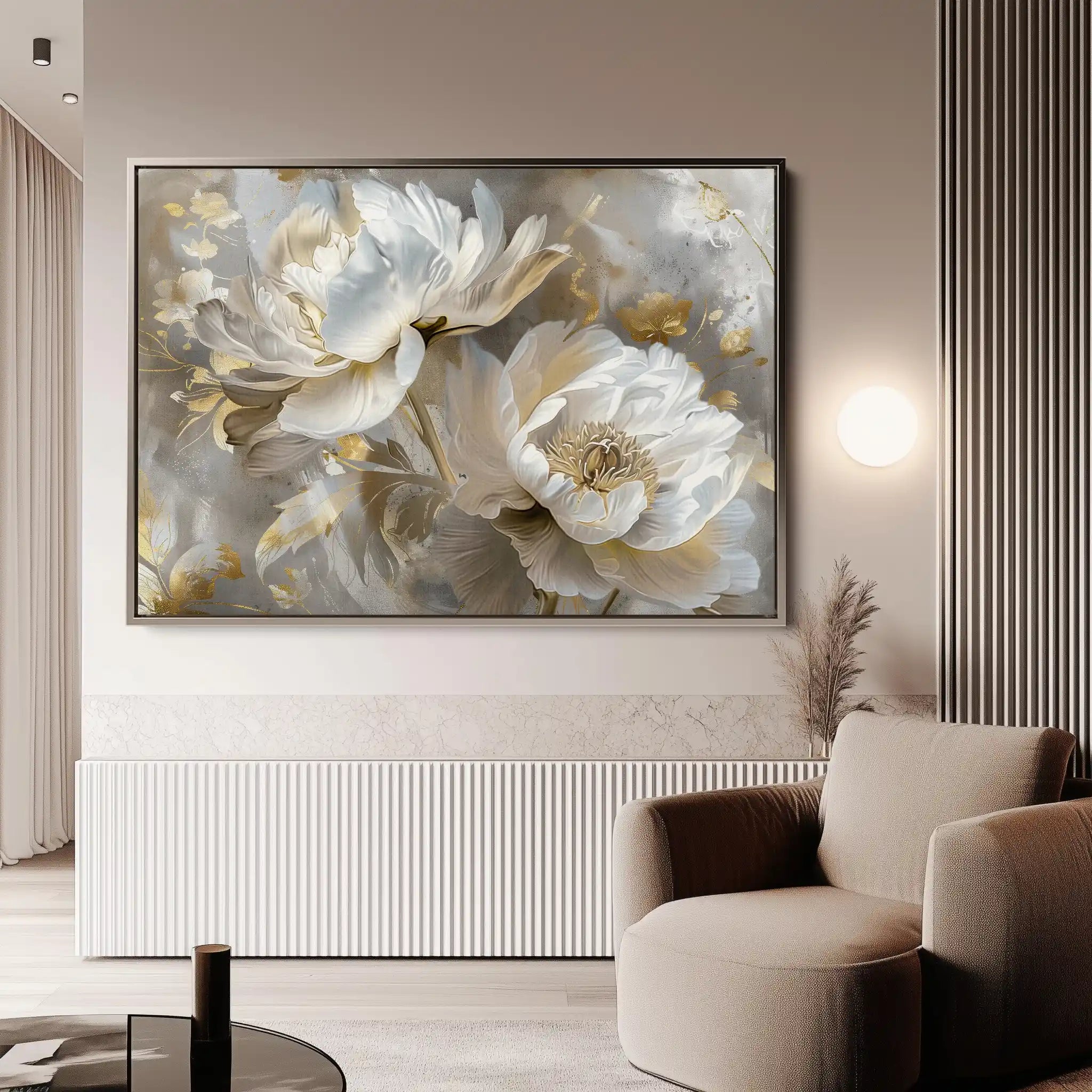 Floral Canvas Wall Art WAD593-F 90 x 60 cm / Stretched on hidden frame