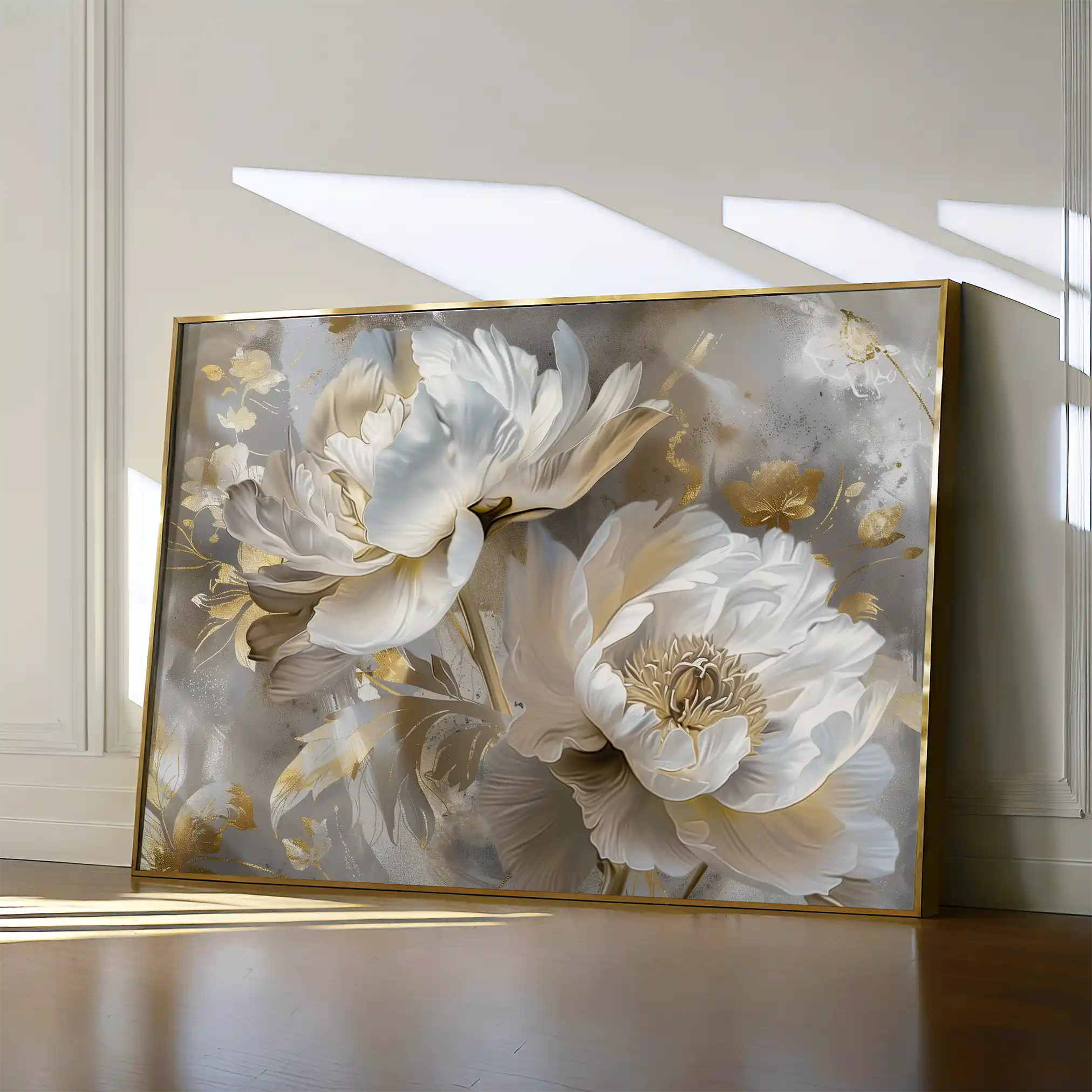 Floral Canvas Wall Art WAD593-F 90 x 60 cm / Stretched on hidden frame