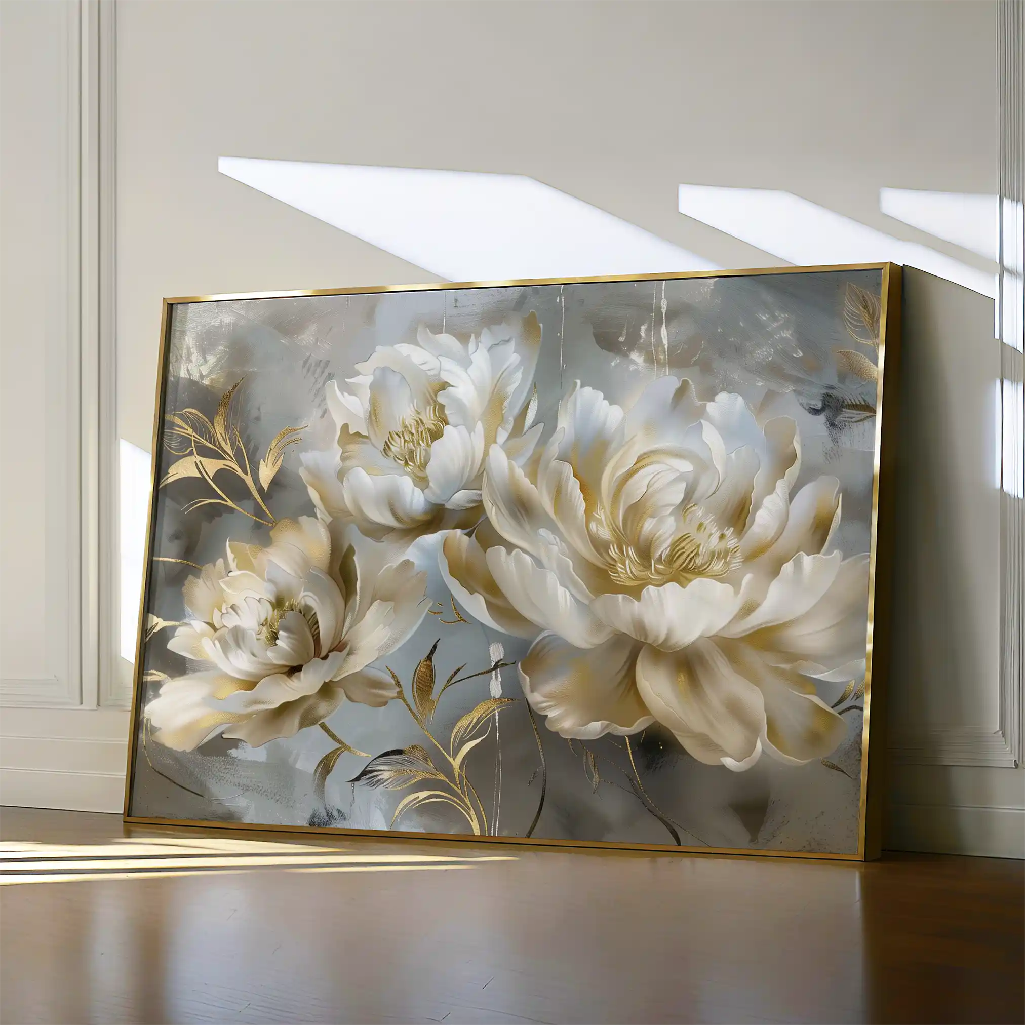 Floral Canvas Wall Art WAD594-F 90 x 60 cm / Stretched on hidden frame