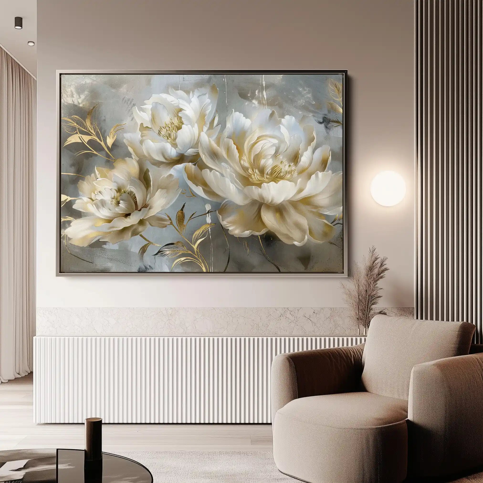 Floral Canvas Wall Art WAD594-F 90 x 60 cm / Stretched on hidden frame
