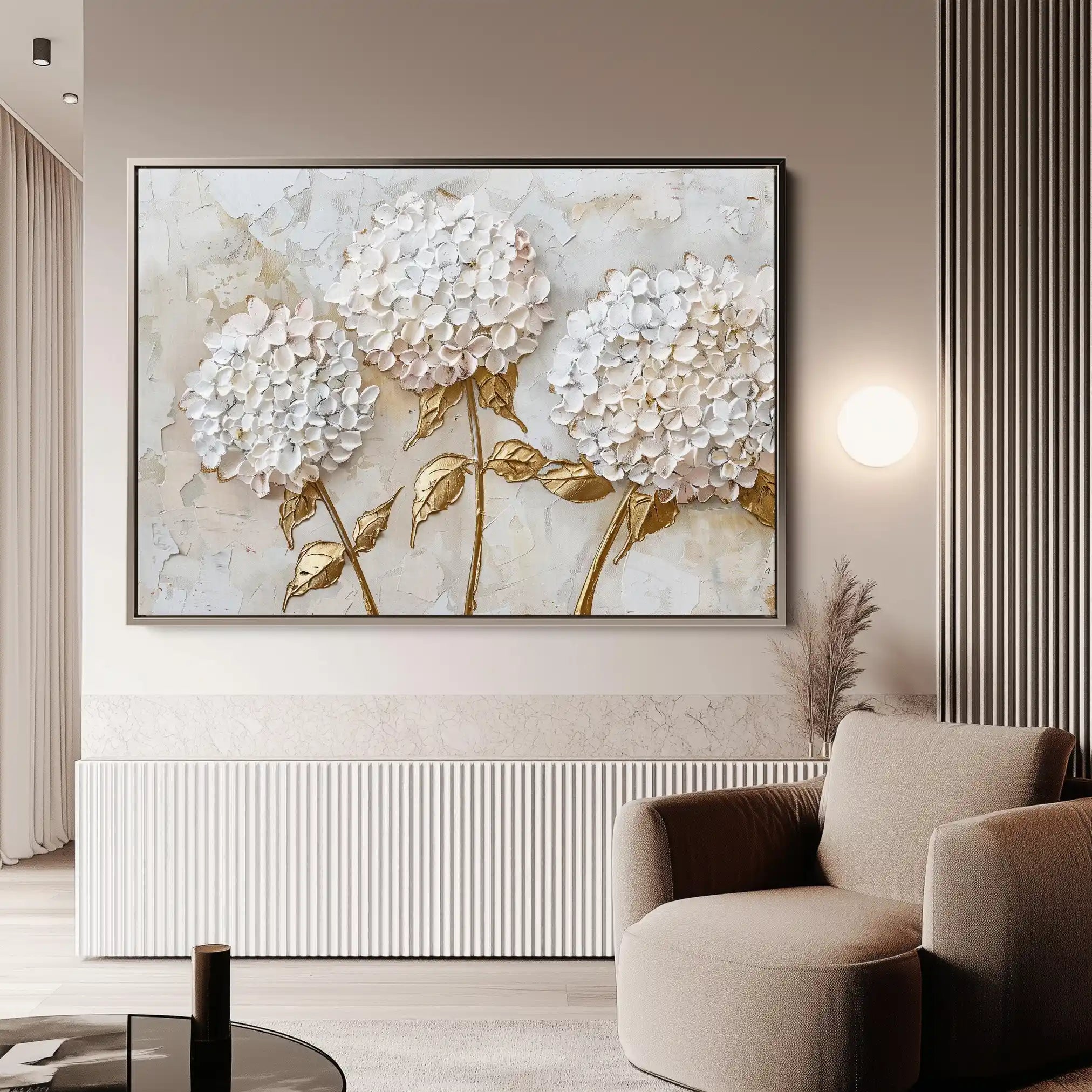 Floral Canvas Wall Art WAD595-F 90 x 60 cm / Stretched on hidden frame
