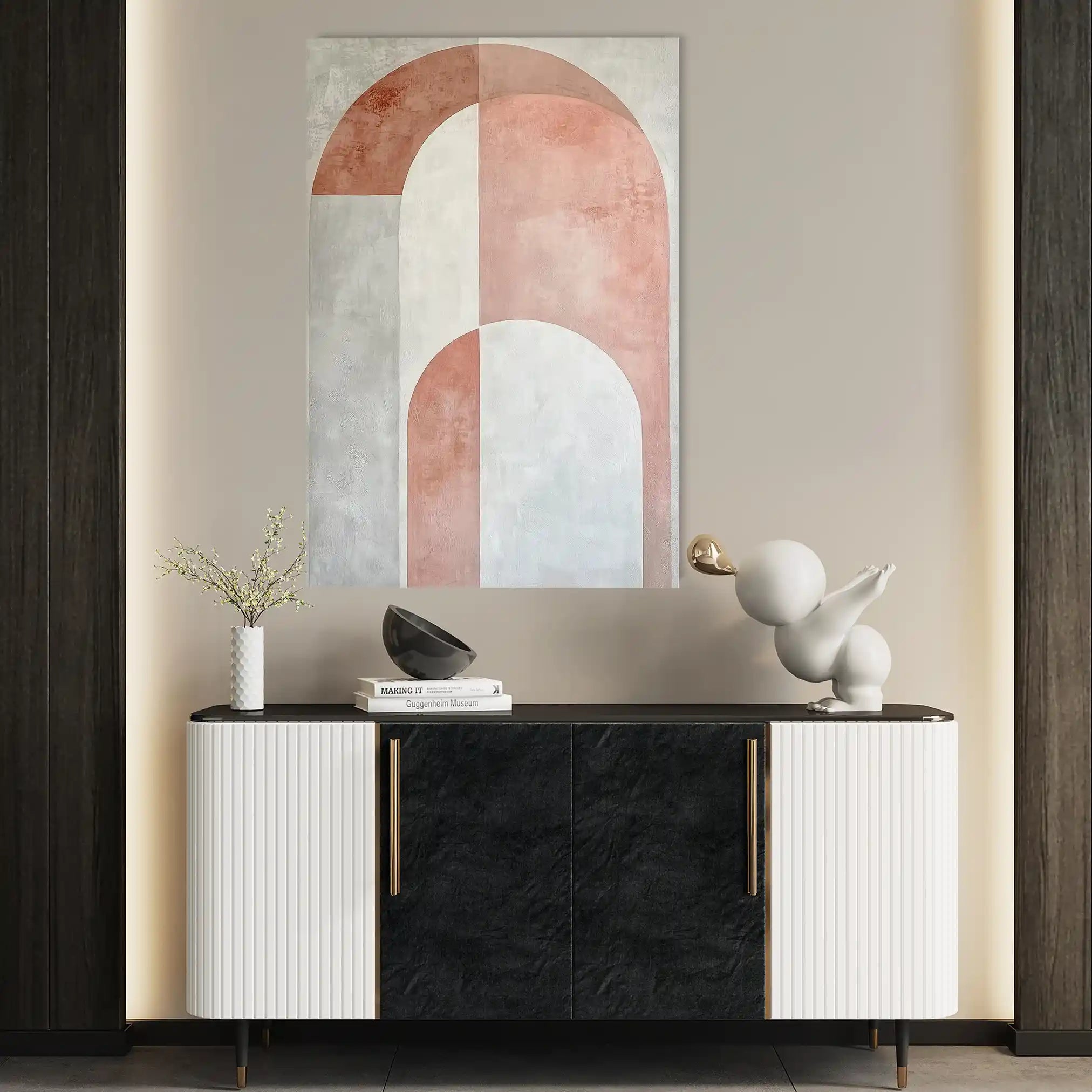 Abstract 596 Canvas Art 60 x 40 cm / Stretched on hidden frame