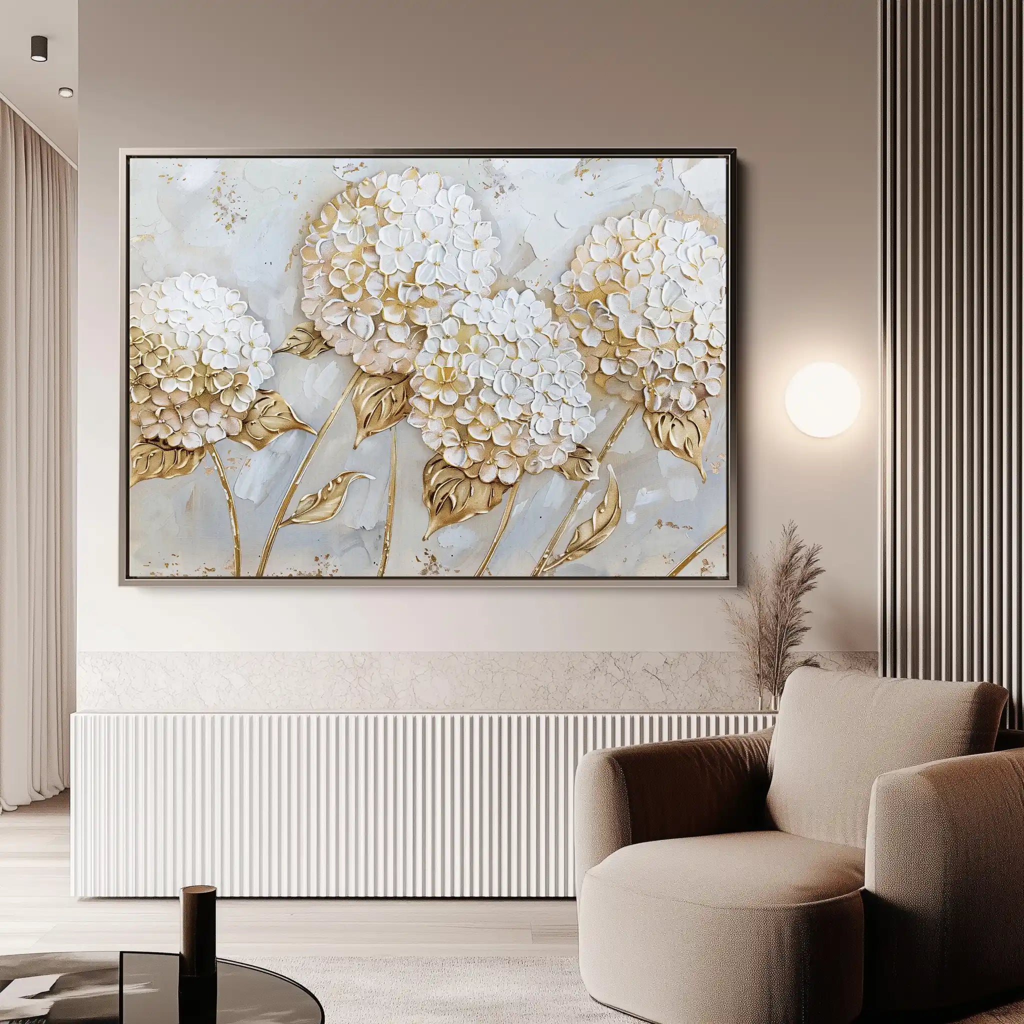 Floral Canvas Wall Art WAD596-F 90 x 60 cm / Stretched on hidden frame