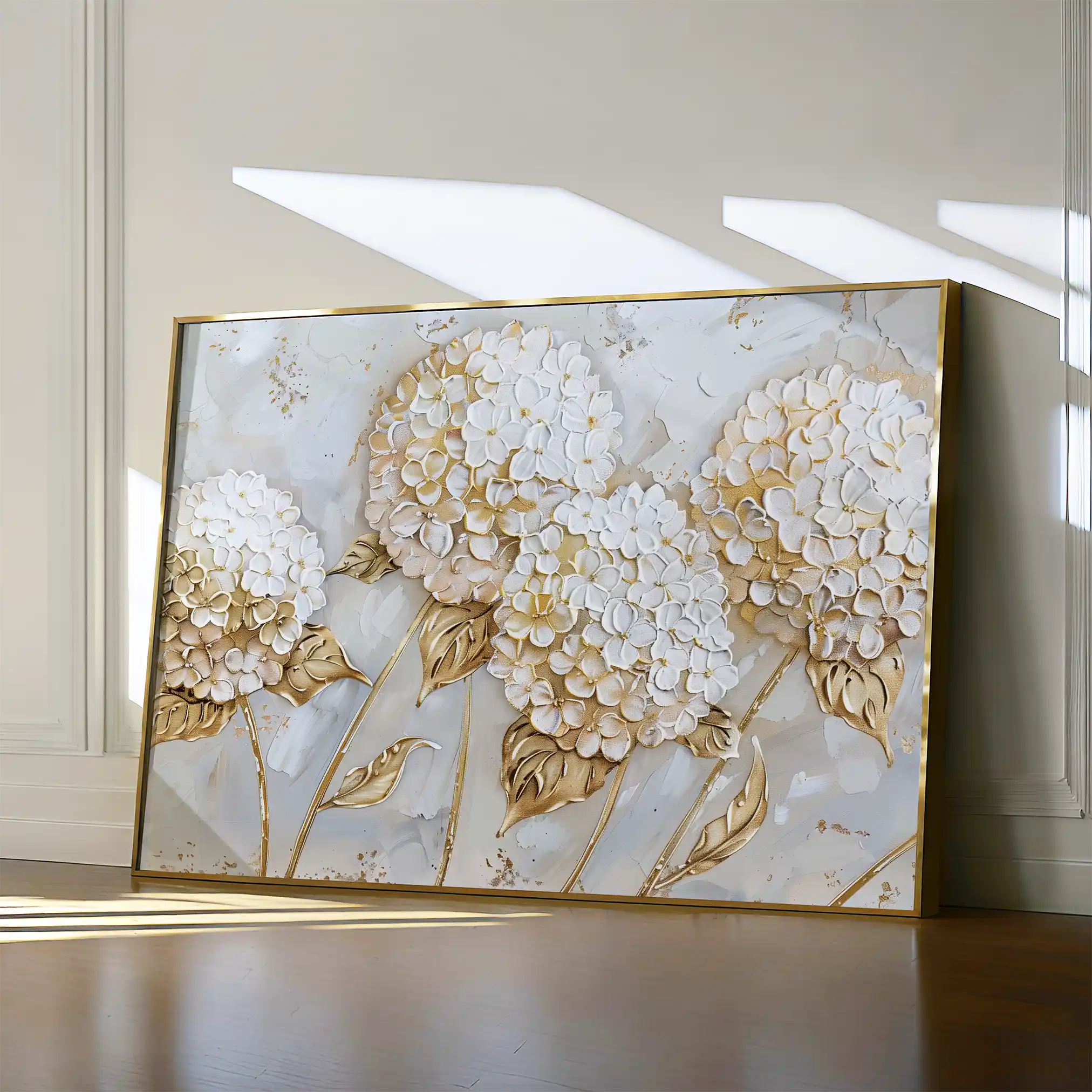 Floral Canvas Wall Art WAD596-F 90 x 60 cm / Stretched on hidden frame