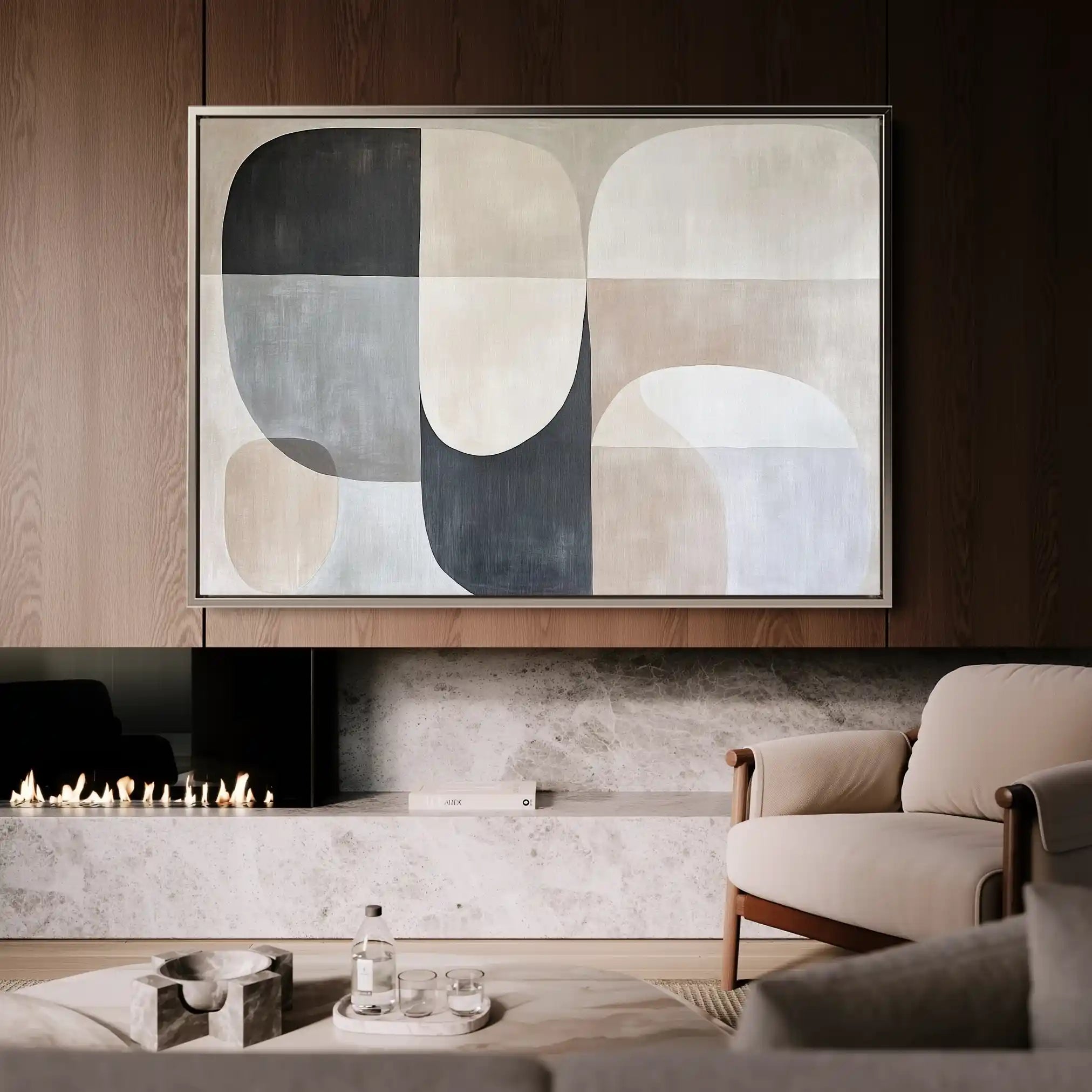 Abstract 599 Canvas Art 60 x 40 cm / Stretched on hidden frame