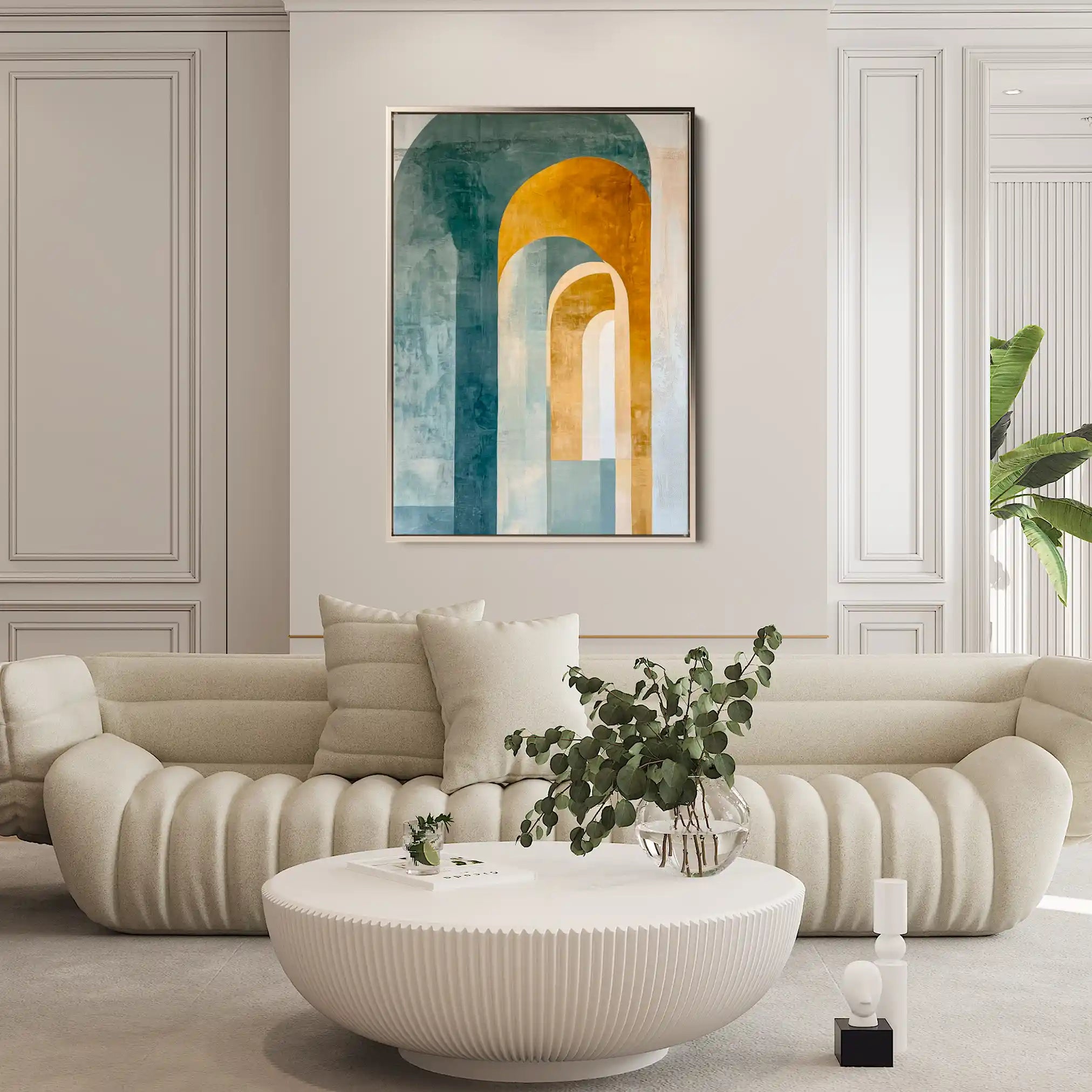 Abstract 600 Canvas Art 60 x 40 cm / Stretched on hidden frame