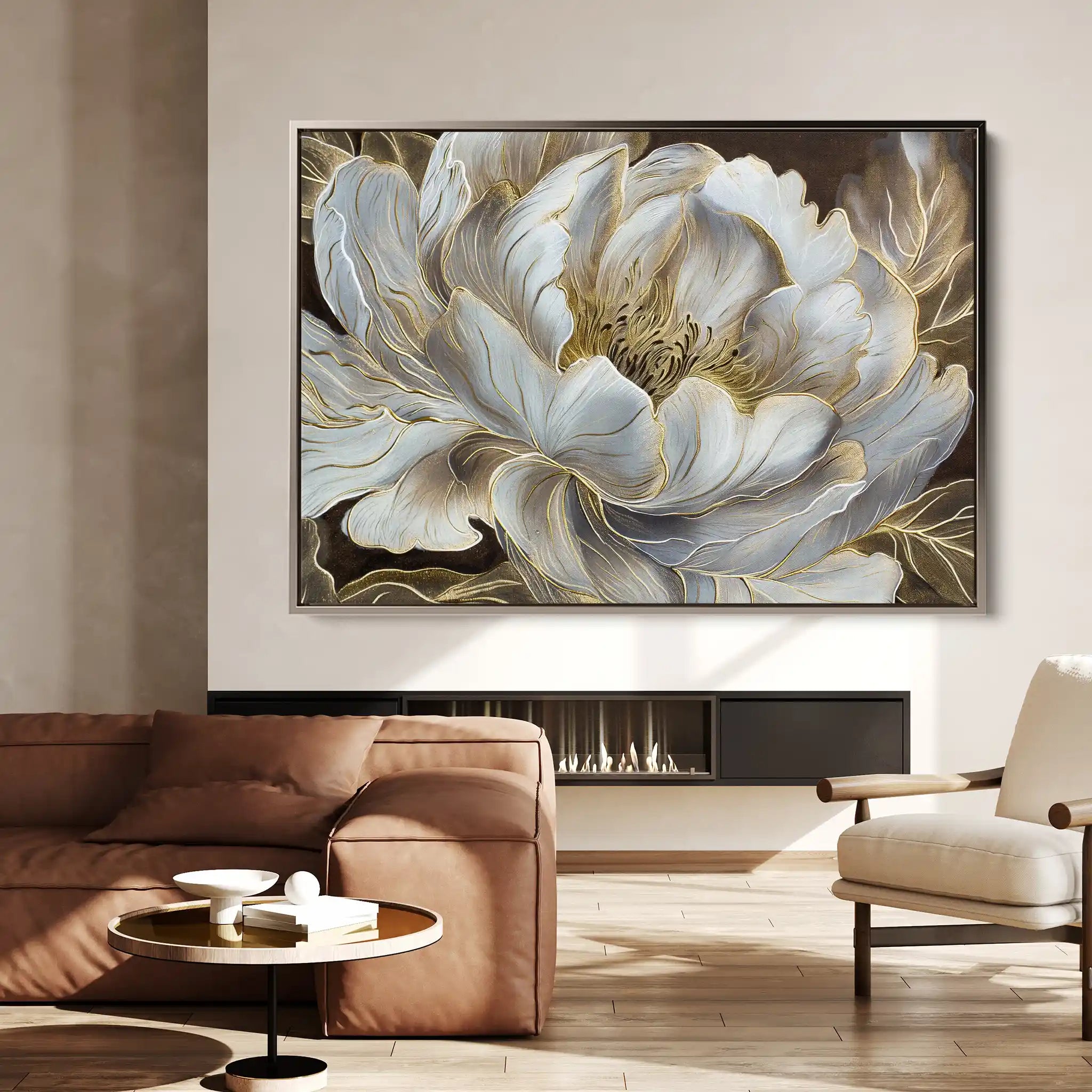 Floral Canvas Wall Art WAD601-F 90 x 60 cm / Stretched on hidden frame
