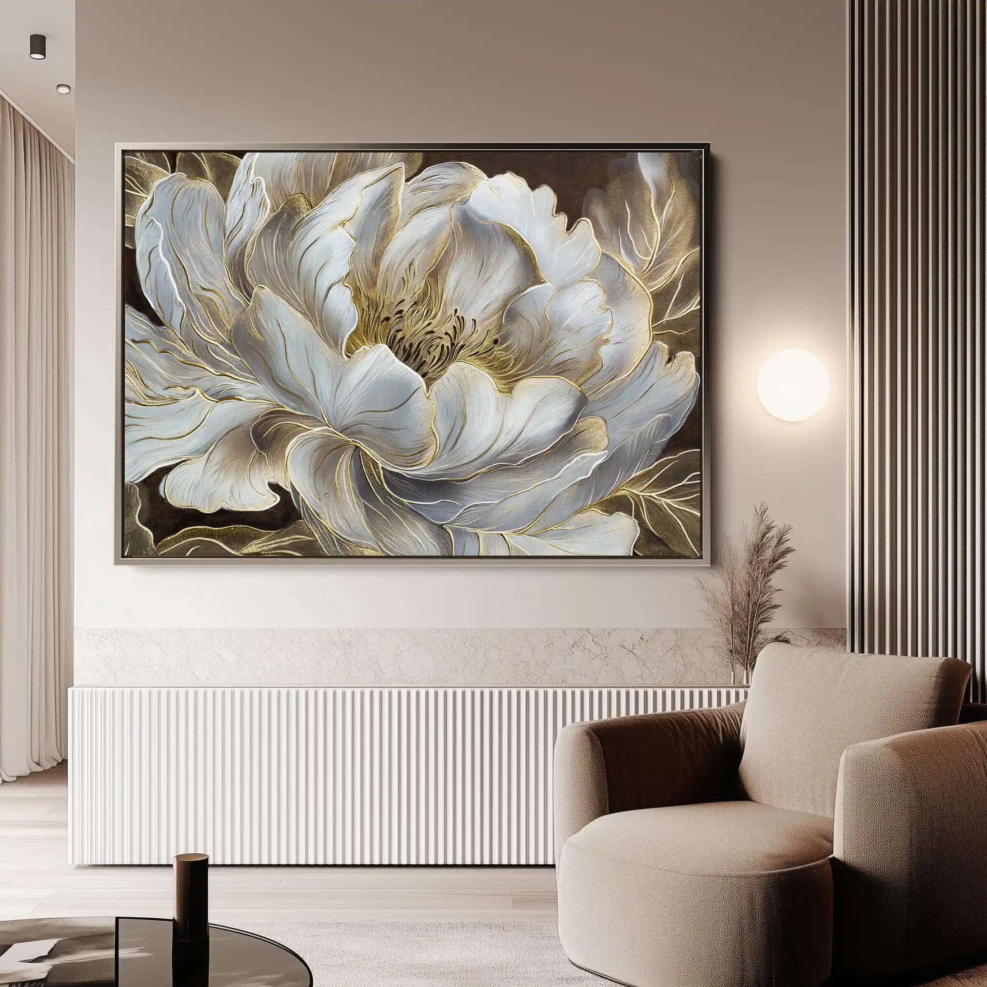 Floral Canvas Wall Art WAD601-F 90 x 60 cm / Stretched on hidden frame