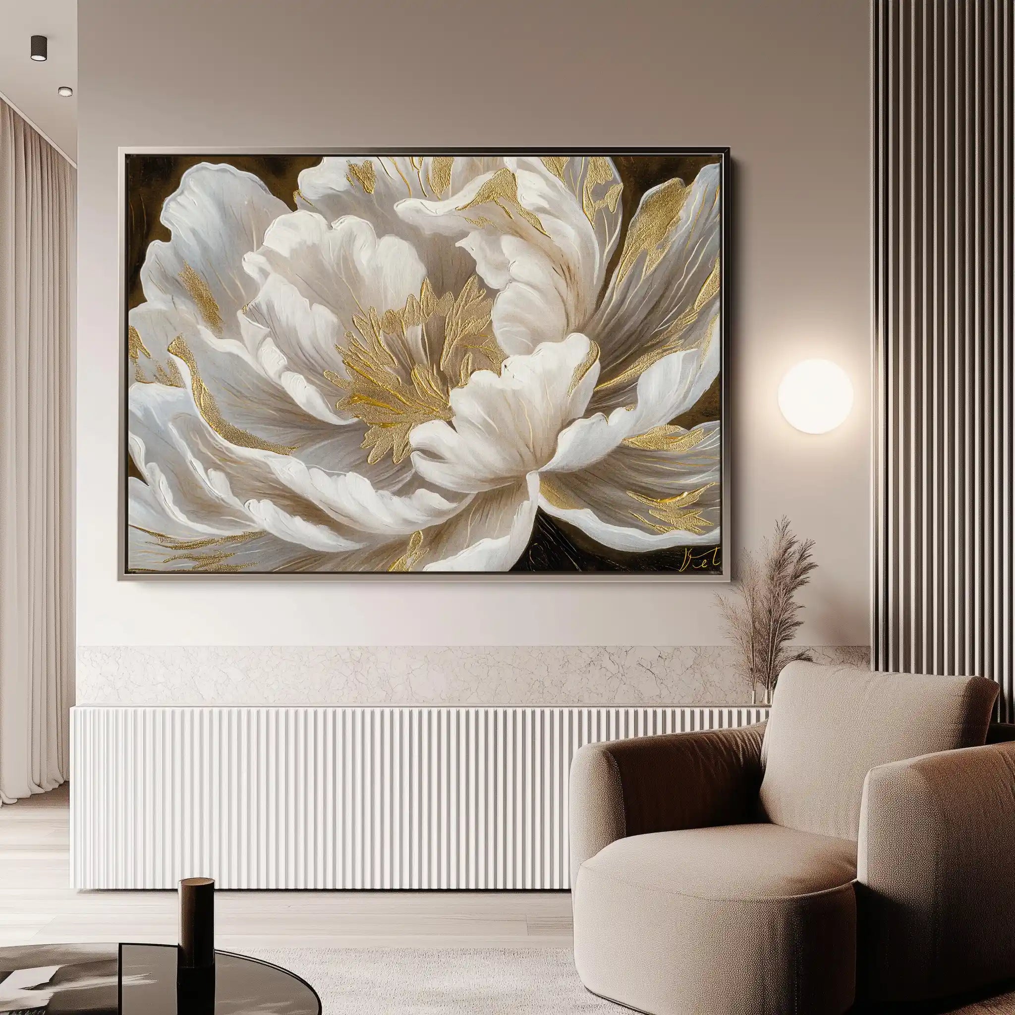 Floral Canvas Wall Art WAD602-F 90 x 60 cm / Stretched on hidden frame