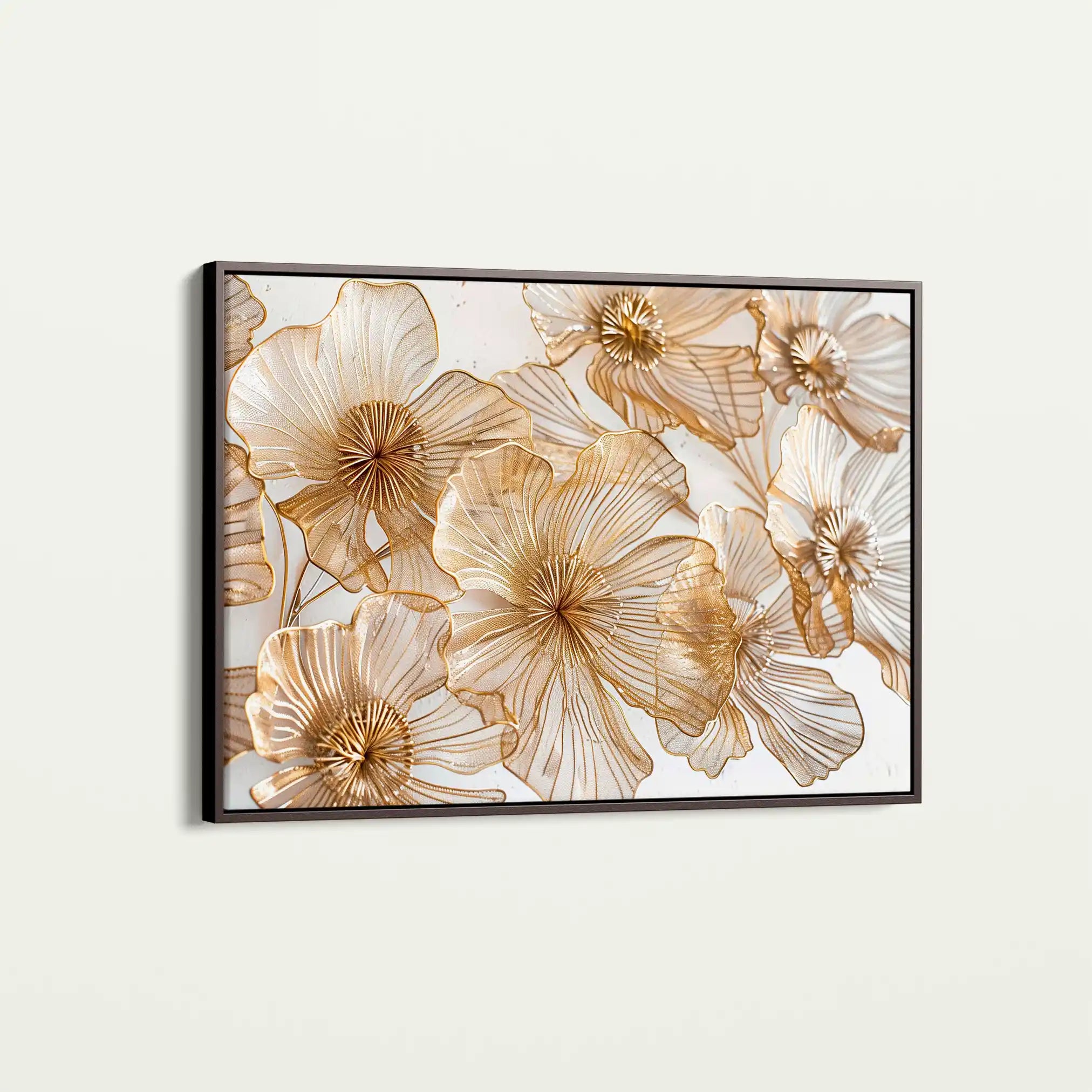 Floral Canvas Wall Art WAD608-F 90 x 60 cm / Stretched on hidden frame