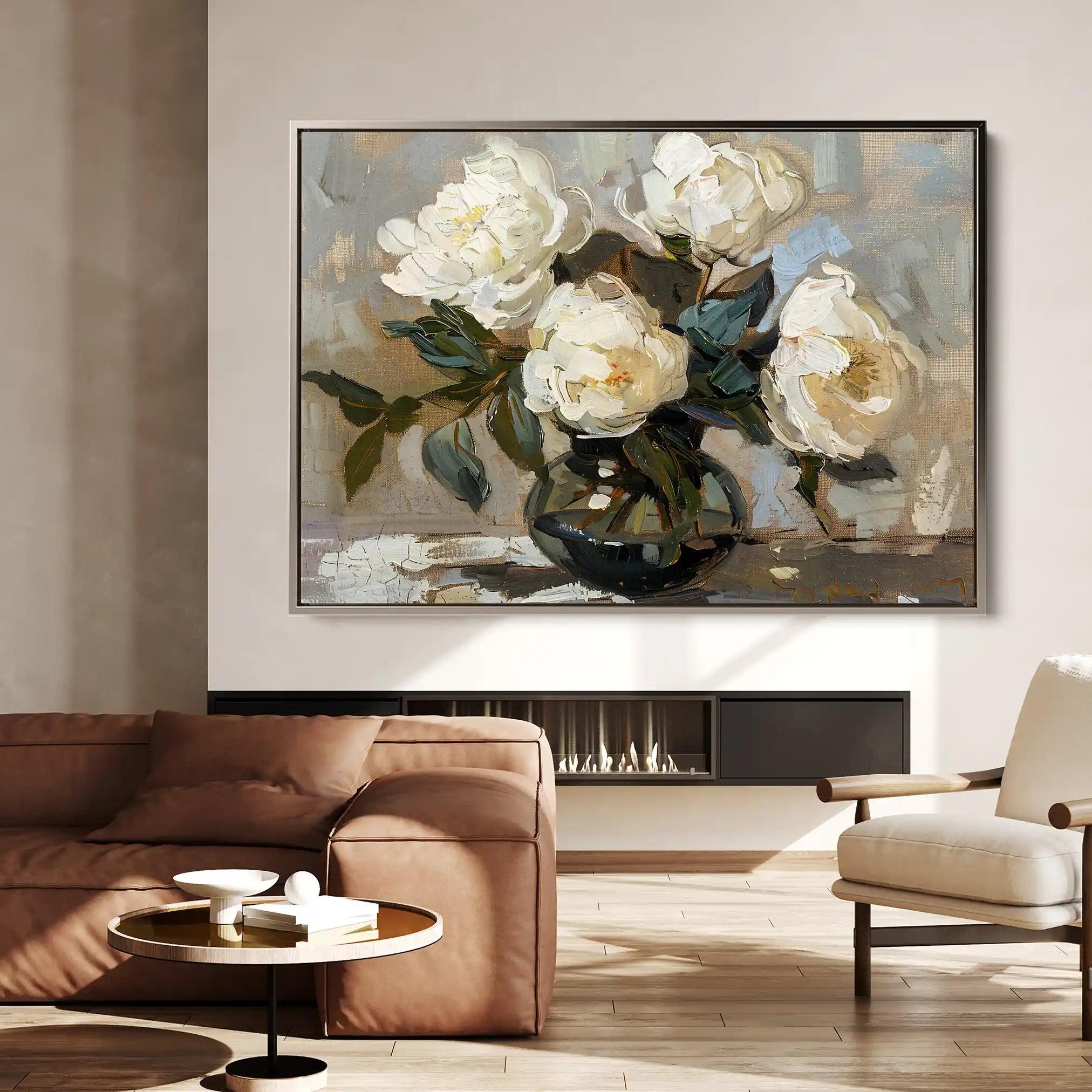 Floral Canvas Wall Art WAD612-F 90 x 60 cm / Stretched on hidden frame