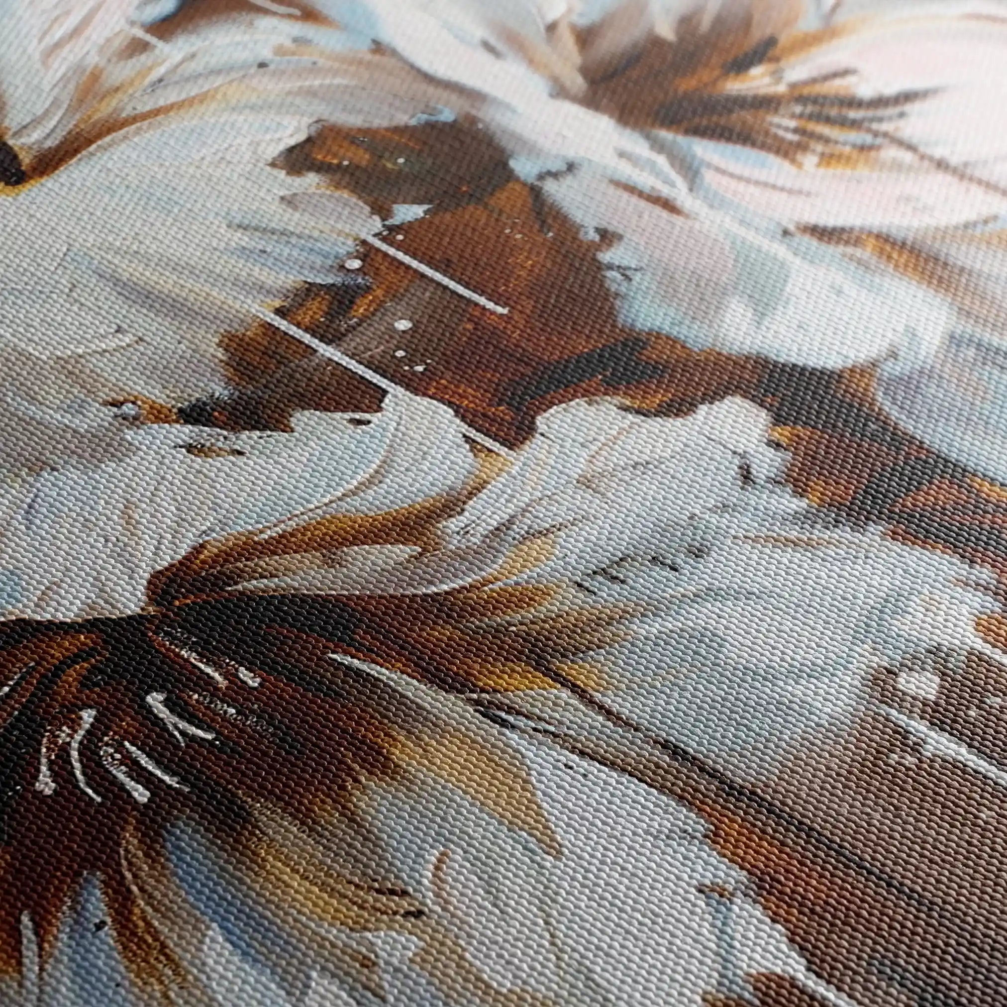 Floral Canvas Wall Art WAD615-F 90 x 60 cm / Stretched on hidden frame