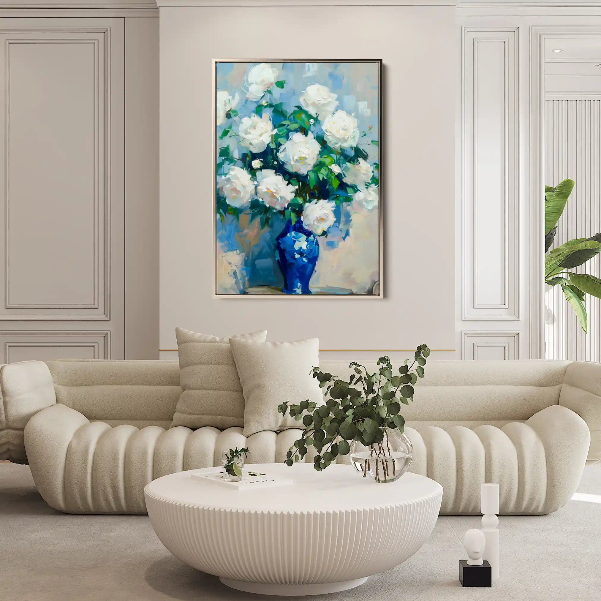 Floral Canvas Wall Art WAD616-F 90 x 60 cm / Stretched on hidden frame