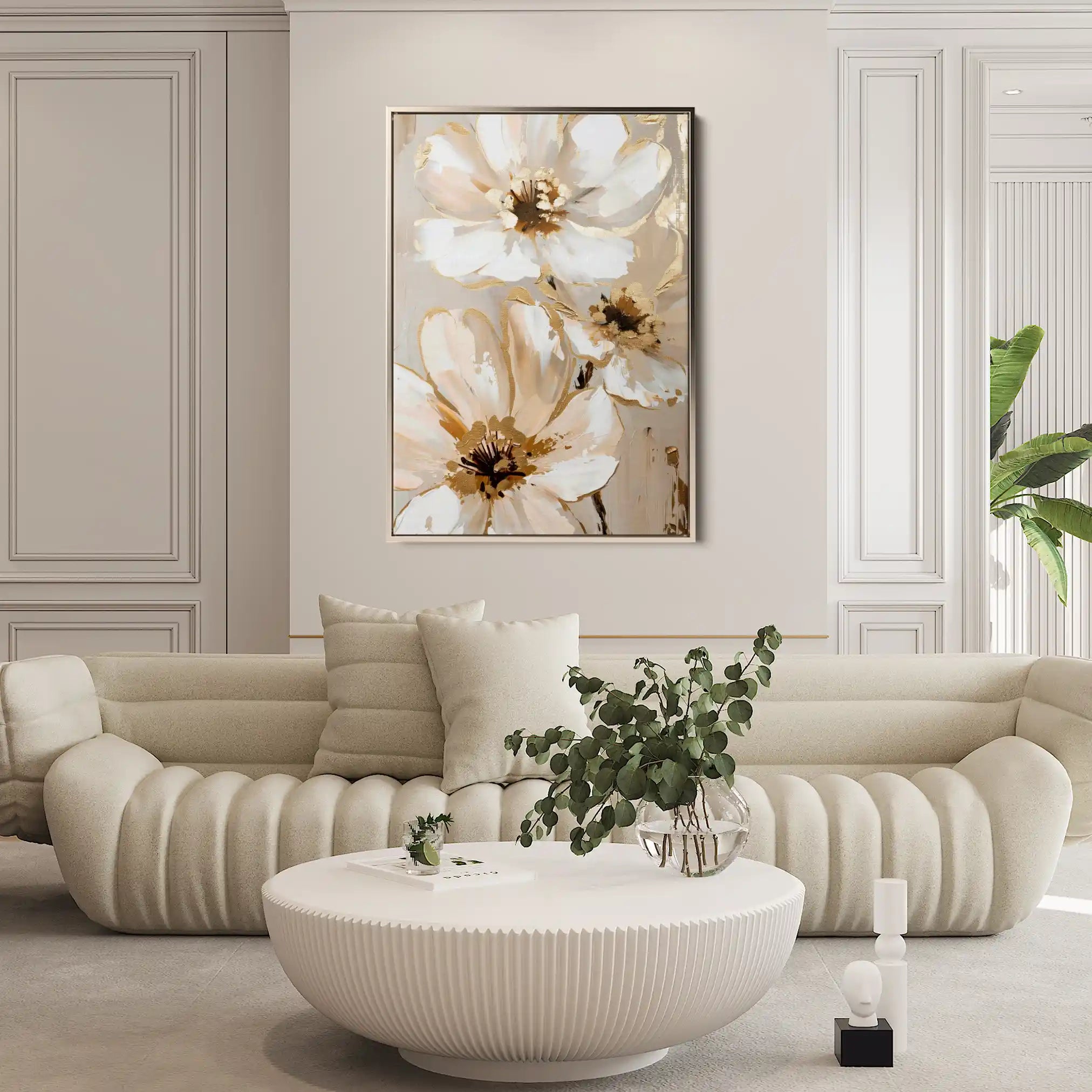 Floral Canvas Wall Art WAD617-F 90 x 60 cm / Stretched on hidden frame