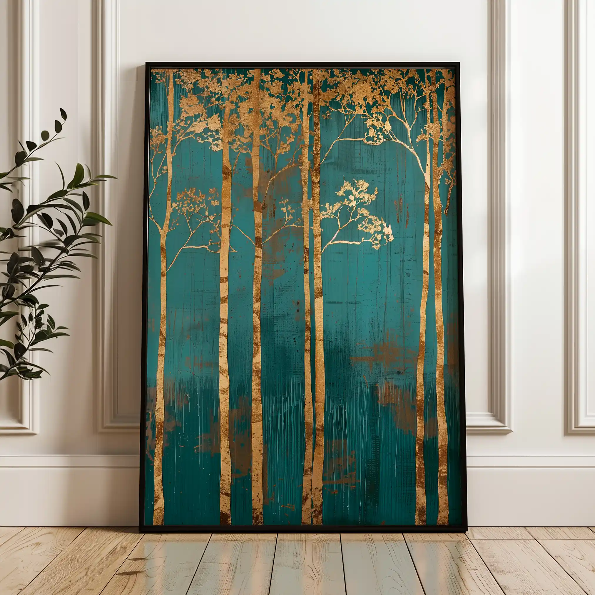 Floral Canvas Wall Art WAD619-F 90 x 60 cm / Stretched on hidden frame