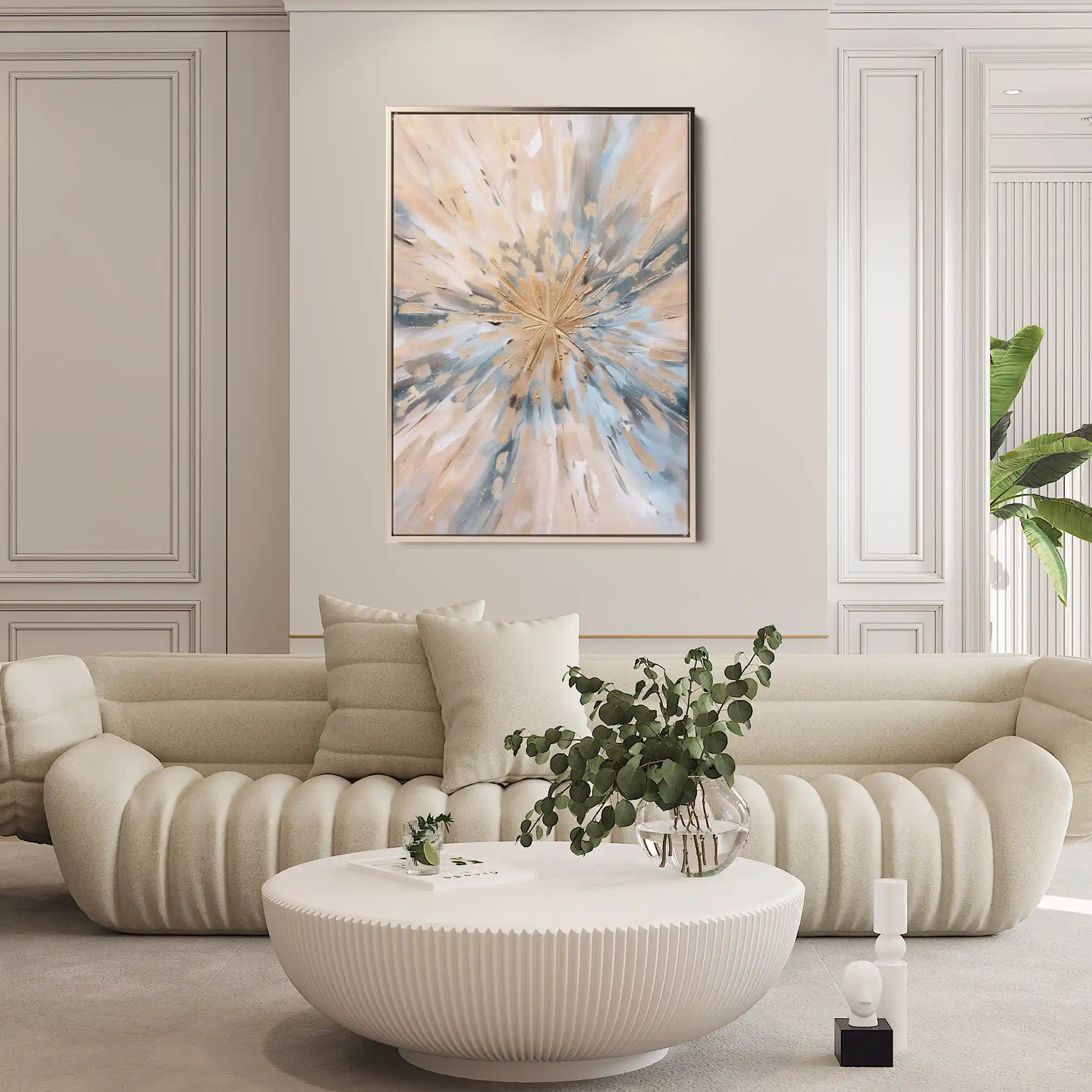 Floral Canvas Wall Art WAD627-F 90 x 60 cm / Stretched on hidden frame