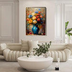 Floral Canvas Wall Art WAD629-F 90 x 60 cm / Stretched on hidden frame