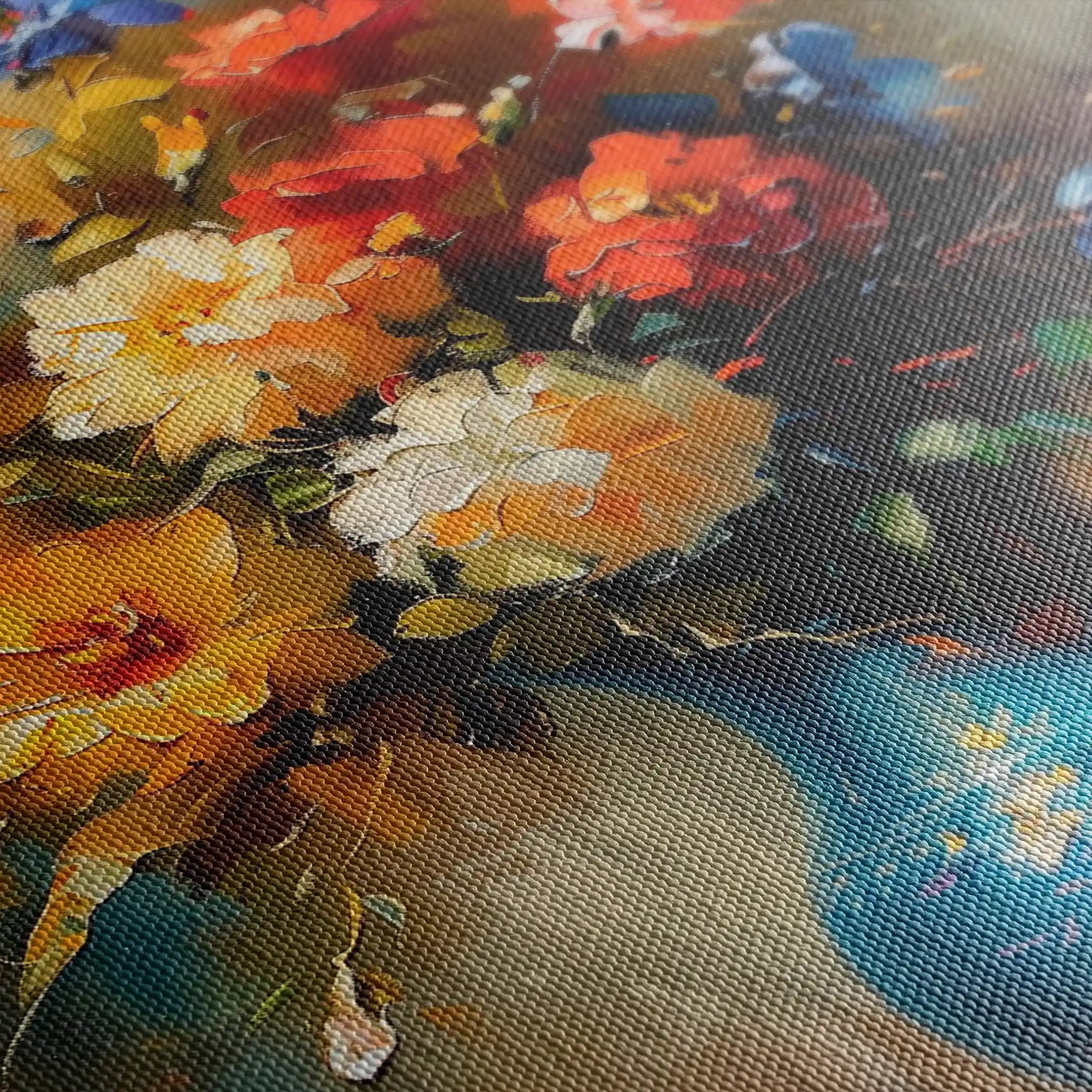 Floral Canvas Wall Art WAD629-F 90 x 60 cm / Stretched on hidden frame