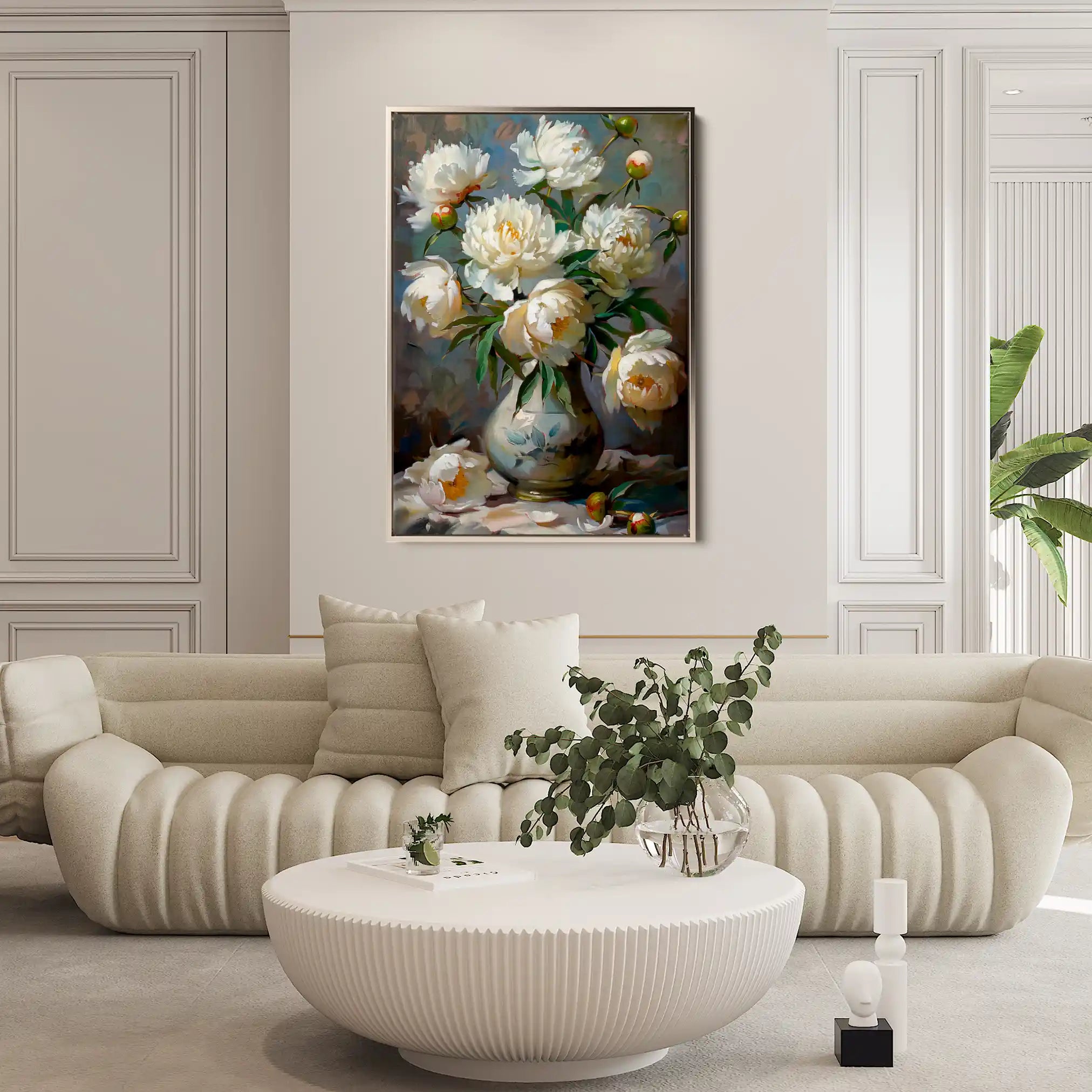Floral Canvas Wall Art WAD631-F 90 x 60 cm / Stretched on hidden frame