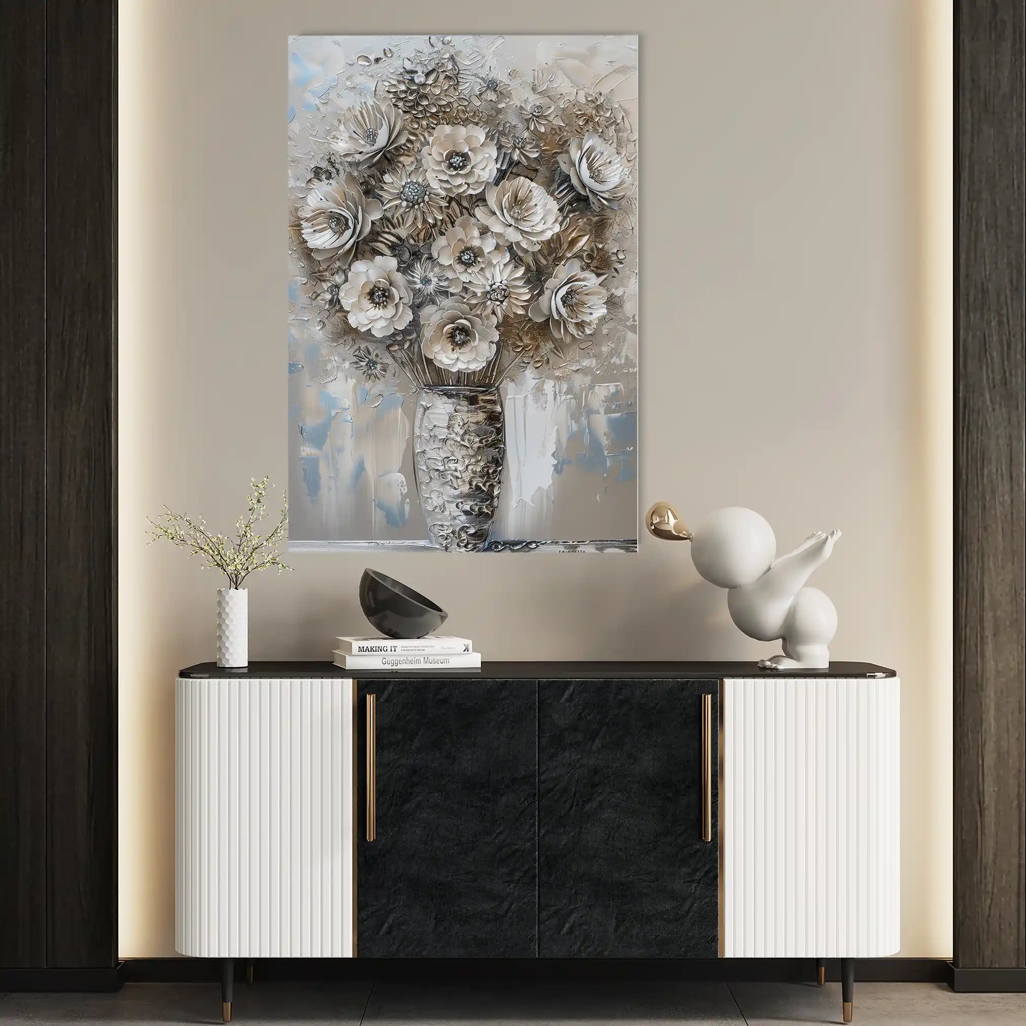 Floral Canvas Wall Art WAD634-F 90 x 60 cm / Stretched on hidden frame