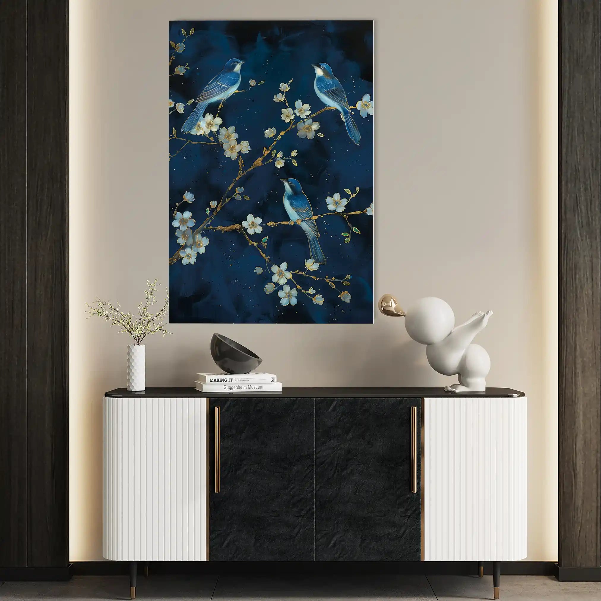 Floral Canvas Wall Art WAD637-F 90 x 60 cm / Stretched on hidden frame