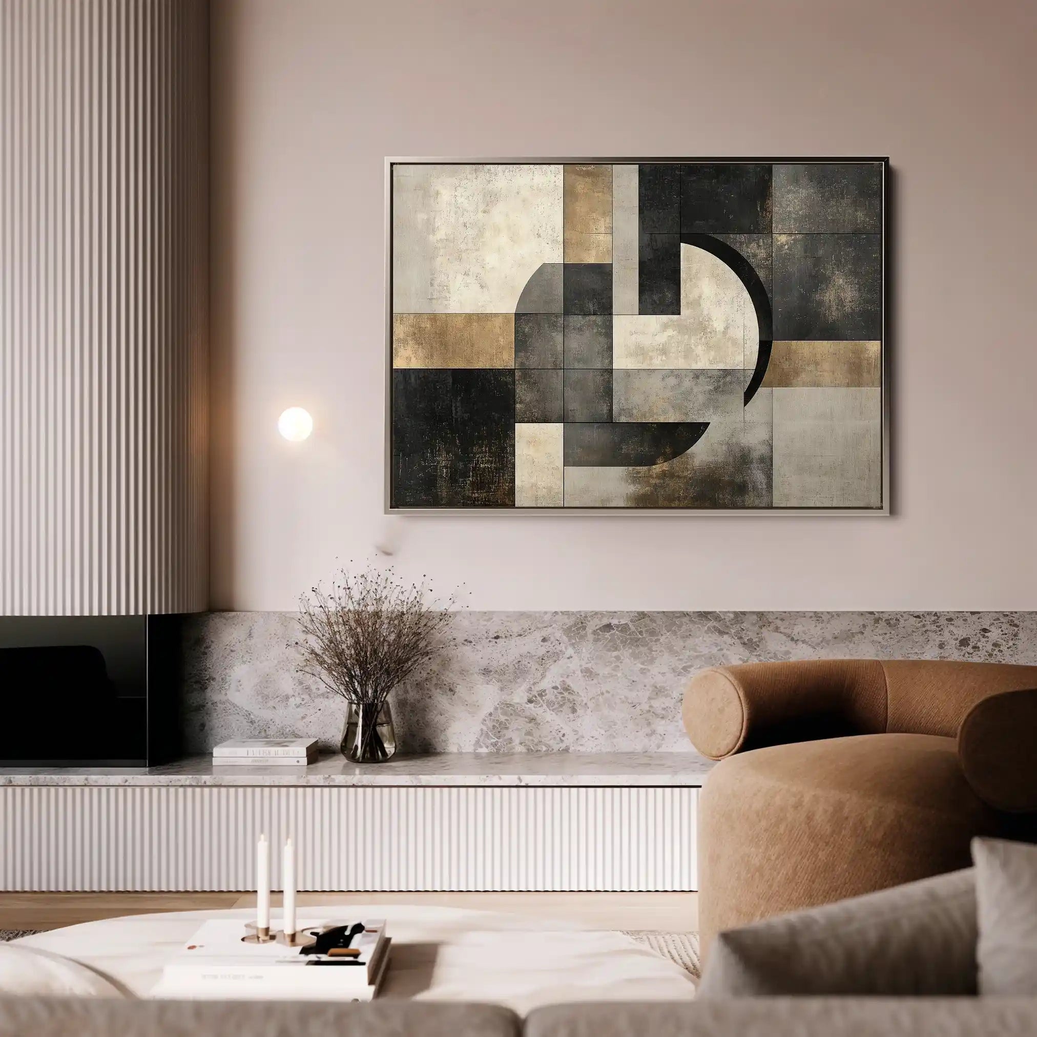 Abstract 644 Canvas Art 60 x 40 cm / Stretched on hidden frame