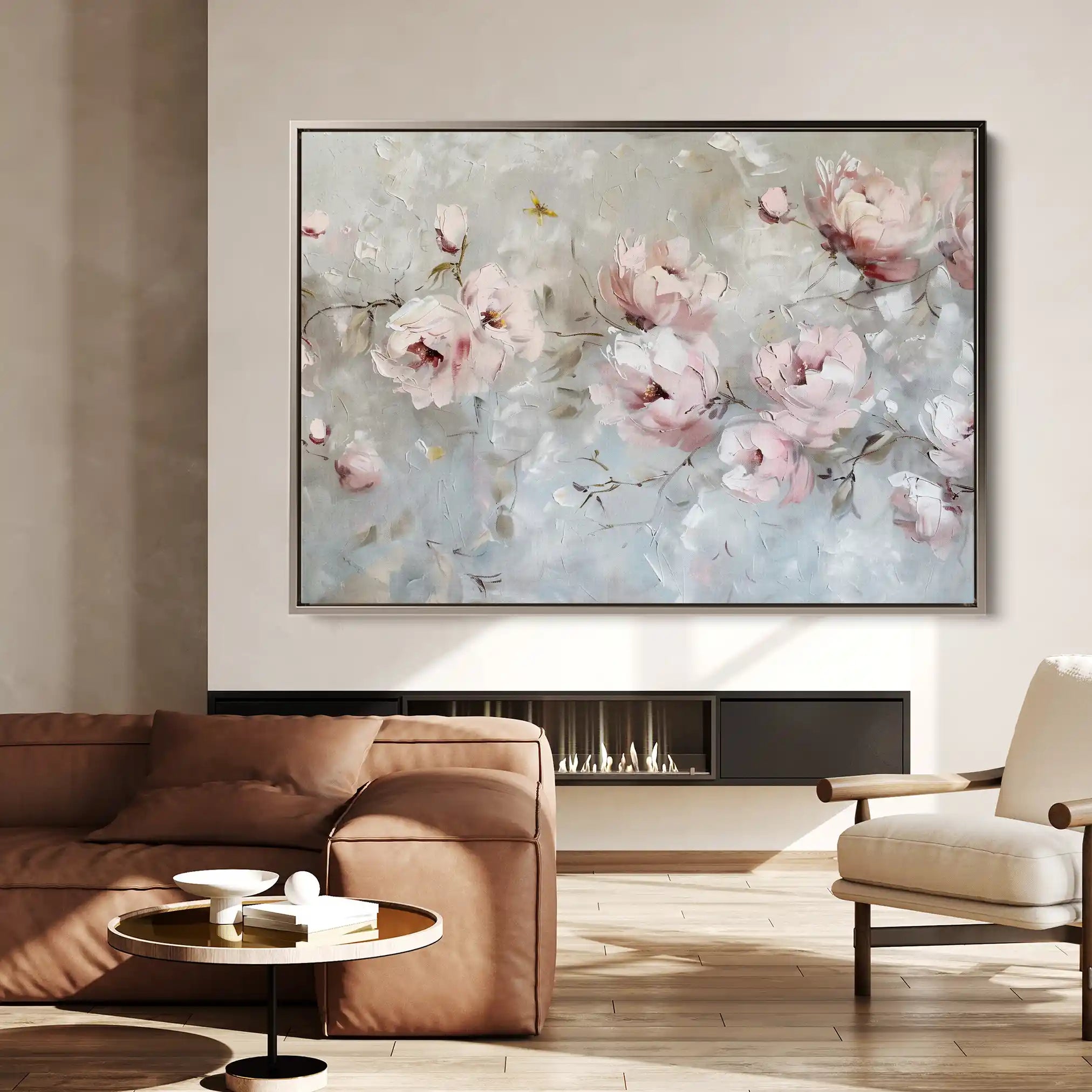 Floral Canvas Wall Art WAD644-F 90 x 60 cm / Stretched on hidden frame