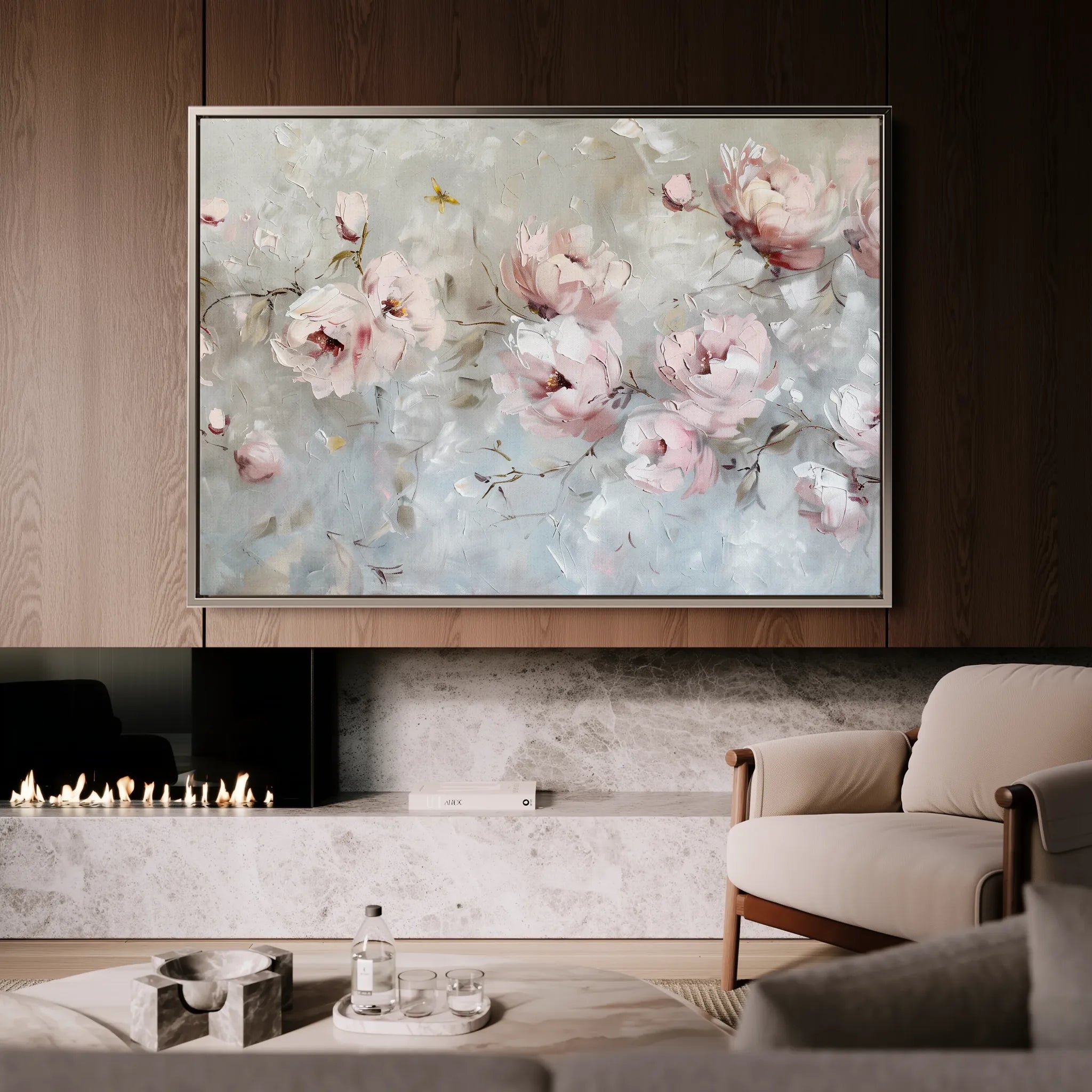 Floral Canvas Wall Art WAD644-F 90 x 60 cm / Stretched on hidden frame