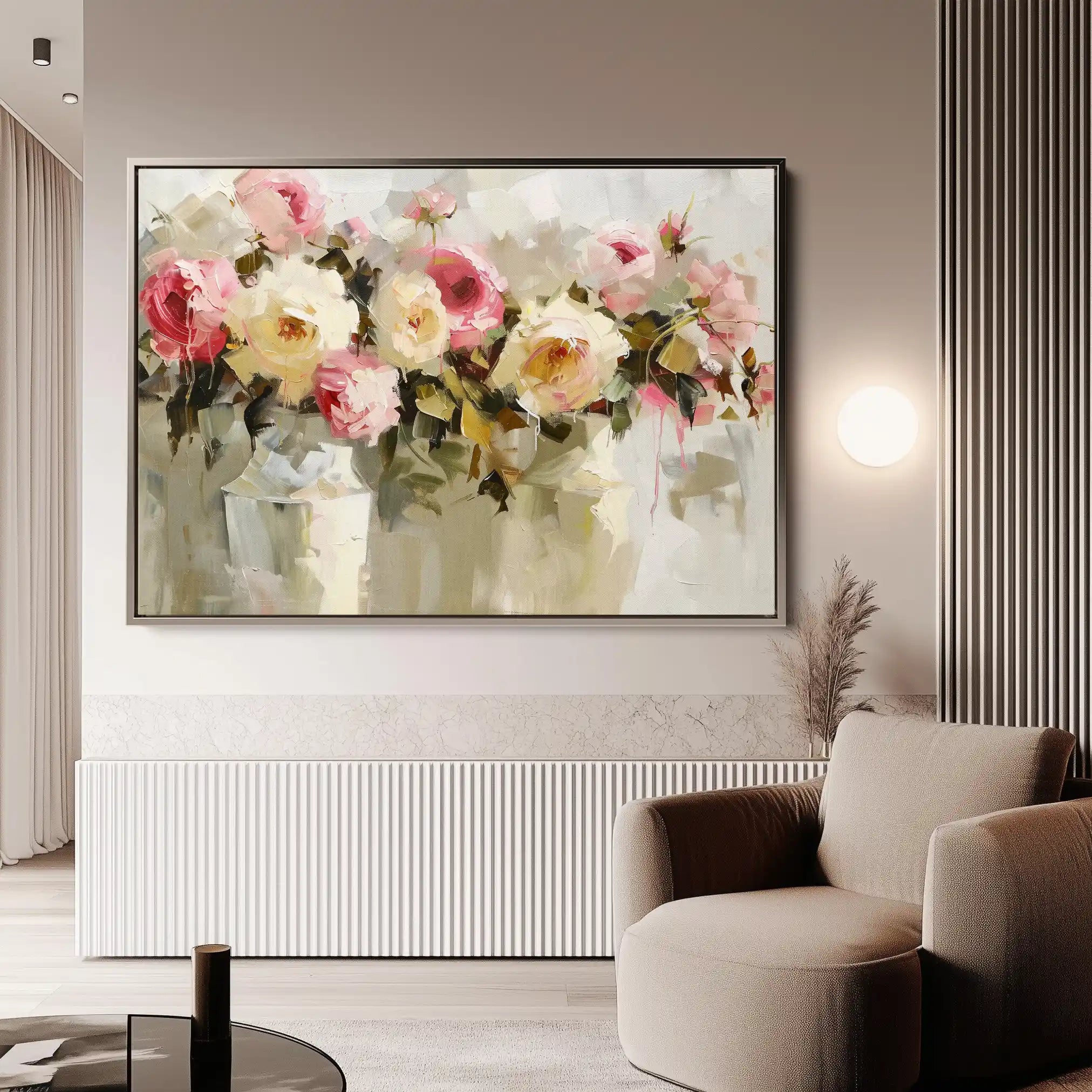 Floral Canvas Wall Art WAD645-F 90 x 60 cm / Stretched on hidden frame