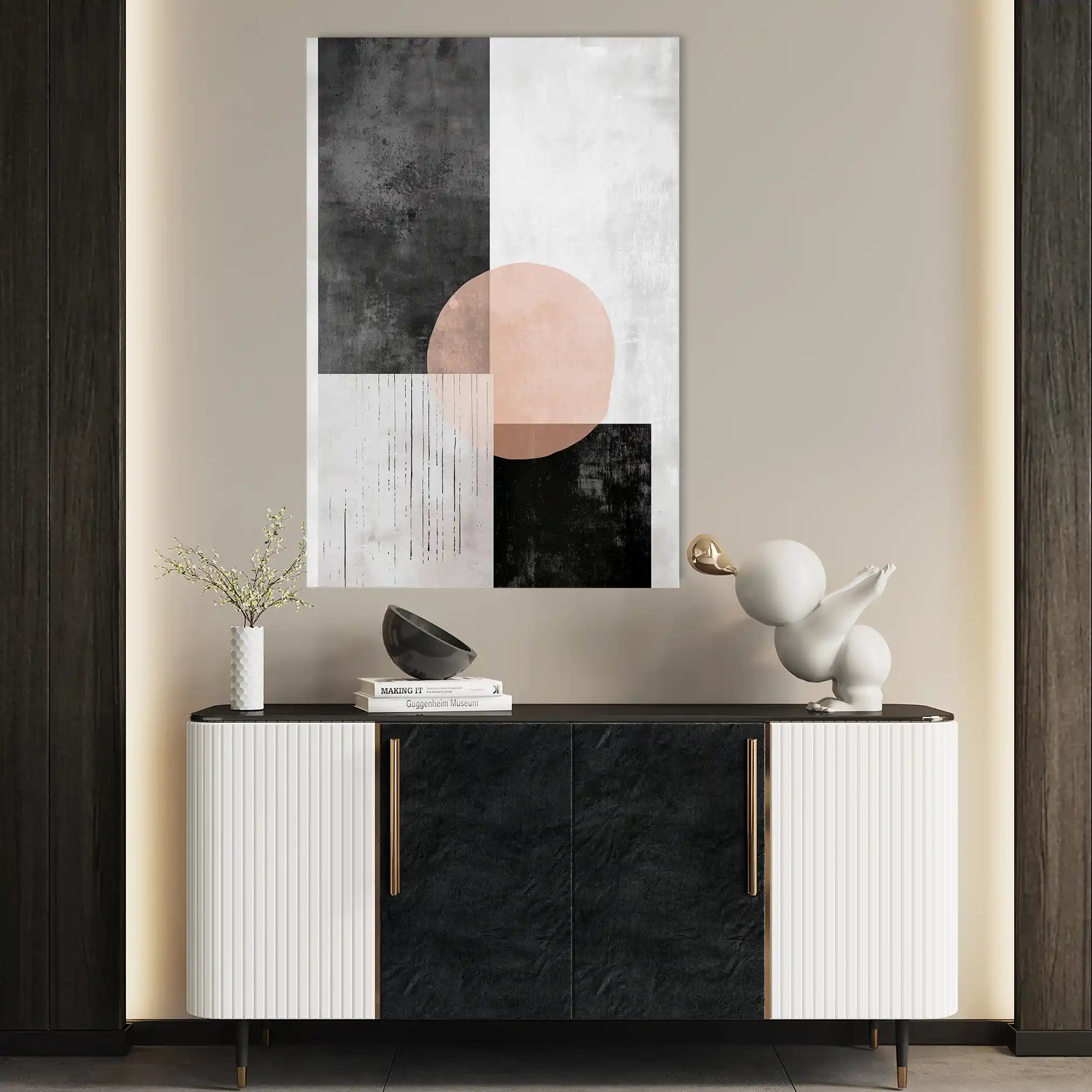 Abstract 646 Canvas Art 60 x 40 cm / Stretched on hidden frame